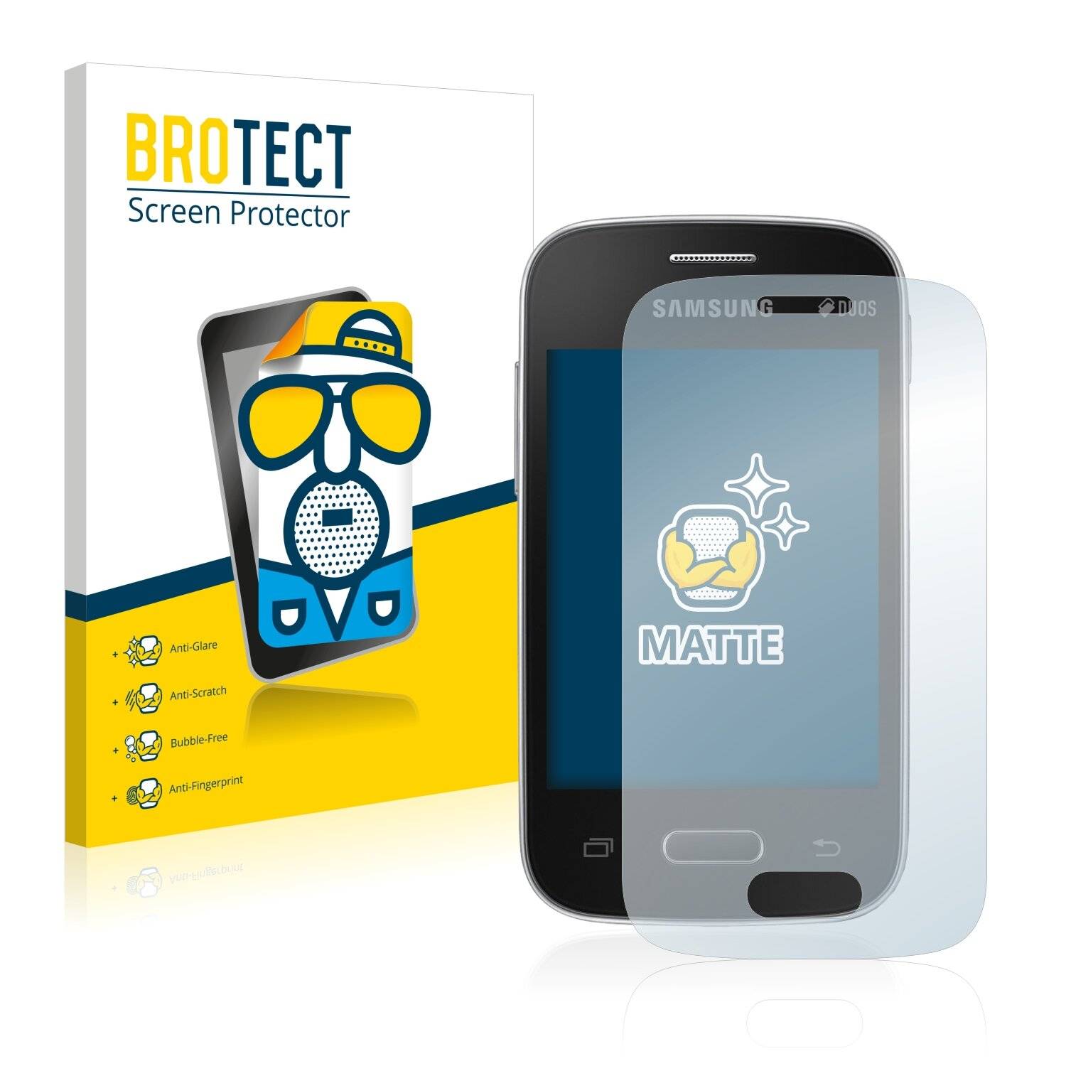 2x BROTECT Matte Displayschutzfolie für Samsung Galaxy Pocket 2 - Entspiegelt,