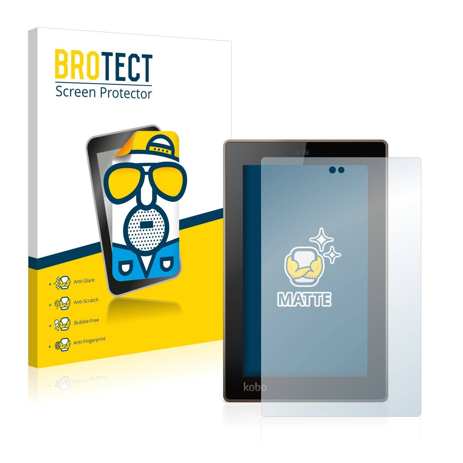 2x BROTECT Matte Displayschutzfolie für Kobo Arc 7 - Entspiegelt,
