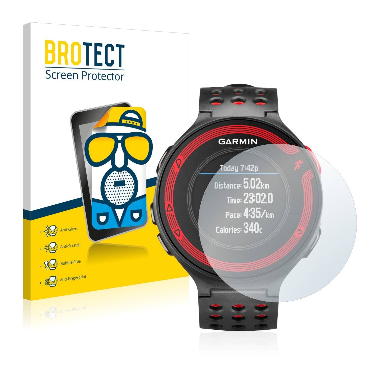 2x BROTECT Matte Displayschutzfolie für Garmin Forerunner 220 - Entspiegelt,