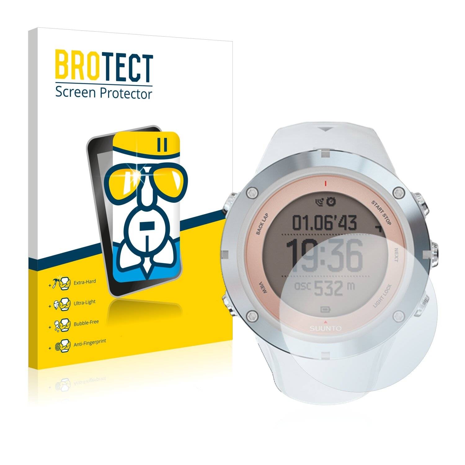 BROTECT AirGlass Schutzglas Folie für Suunto Ambit3 Sport