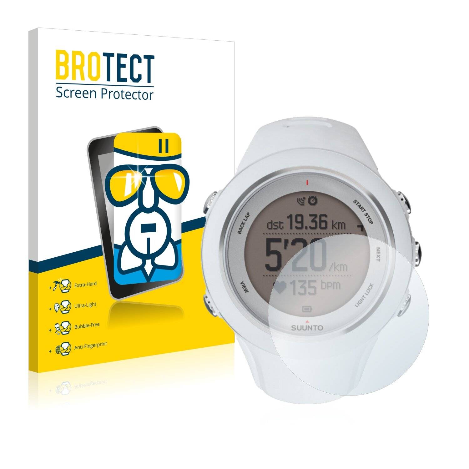 BROTECT AirGlass Schutzglas Folie für Suunto Ambit3 Sport