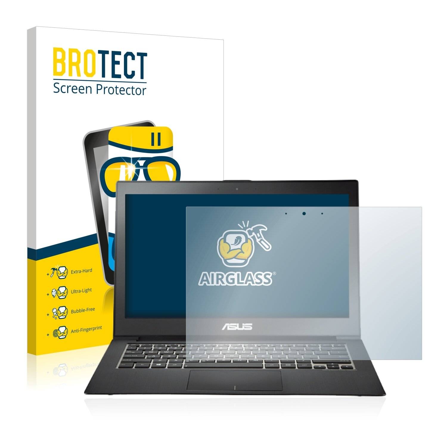 BROTECT AirGlass Schutzglas Folie für Asus ZenBook UX31A