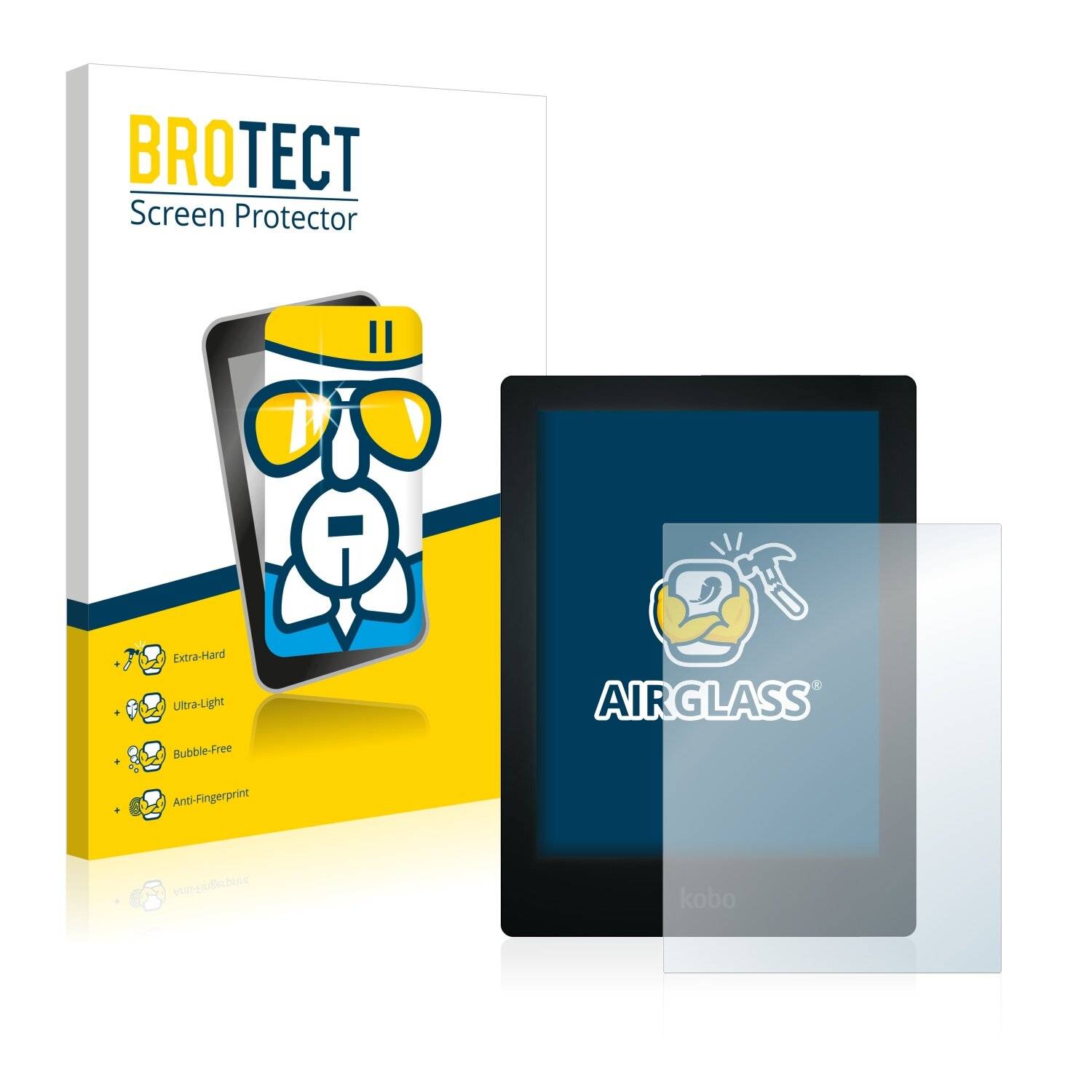BROTECT AirGlass Schutzglas Folie für Kobo Aura