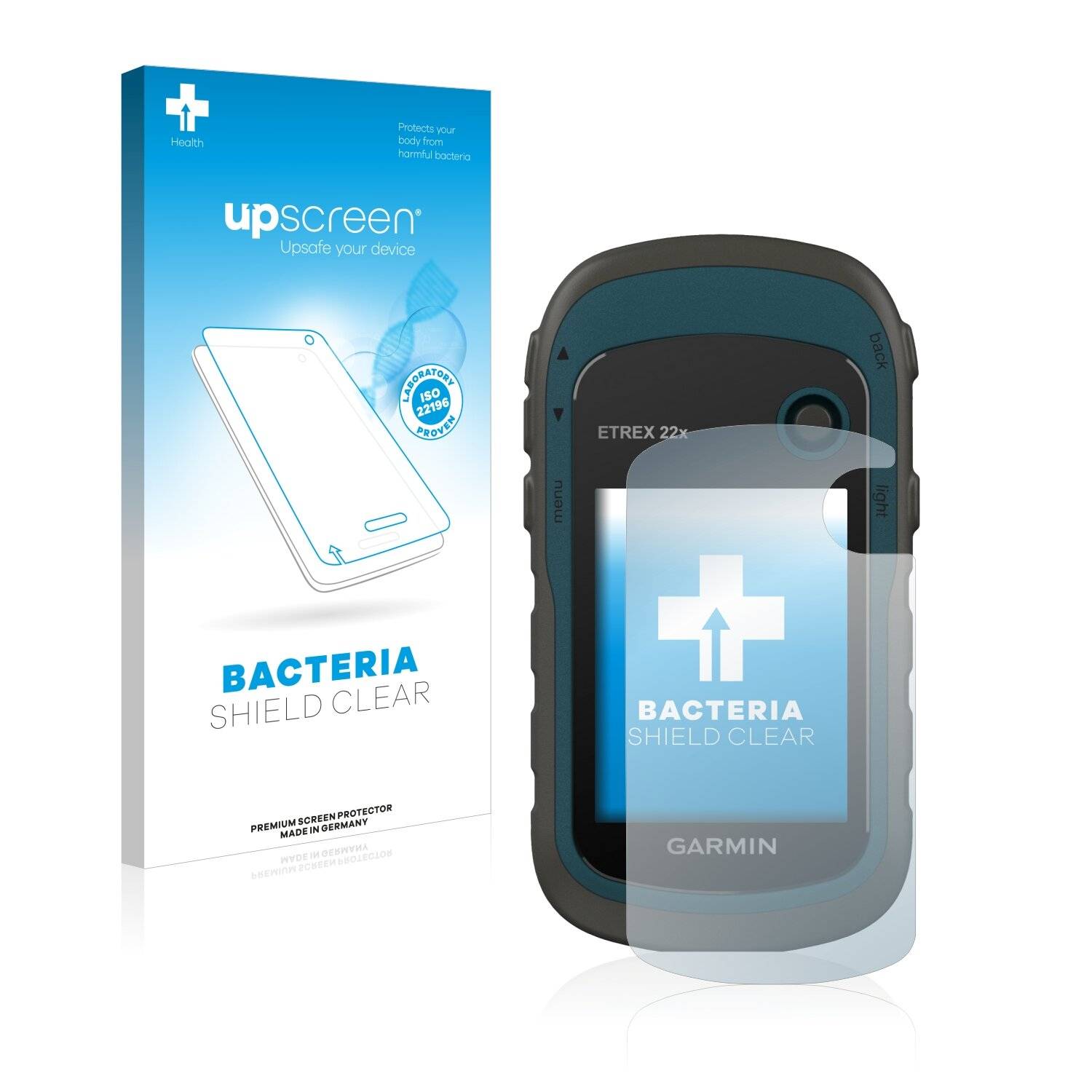 upscreen Bacteria Shield Clear Premium Antibakterielle Displayschutzfolie für Garmin eTrex