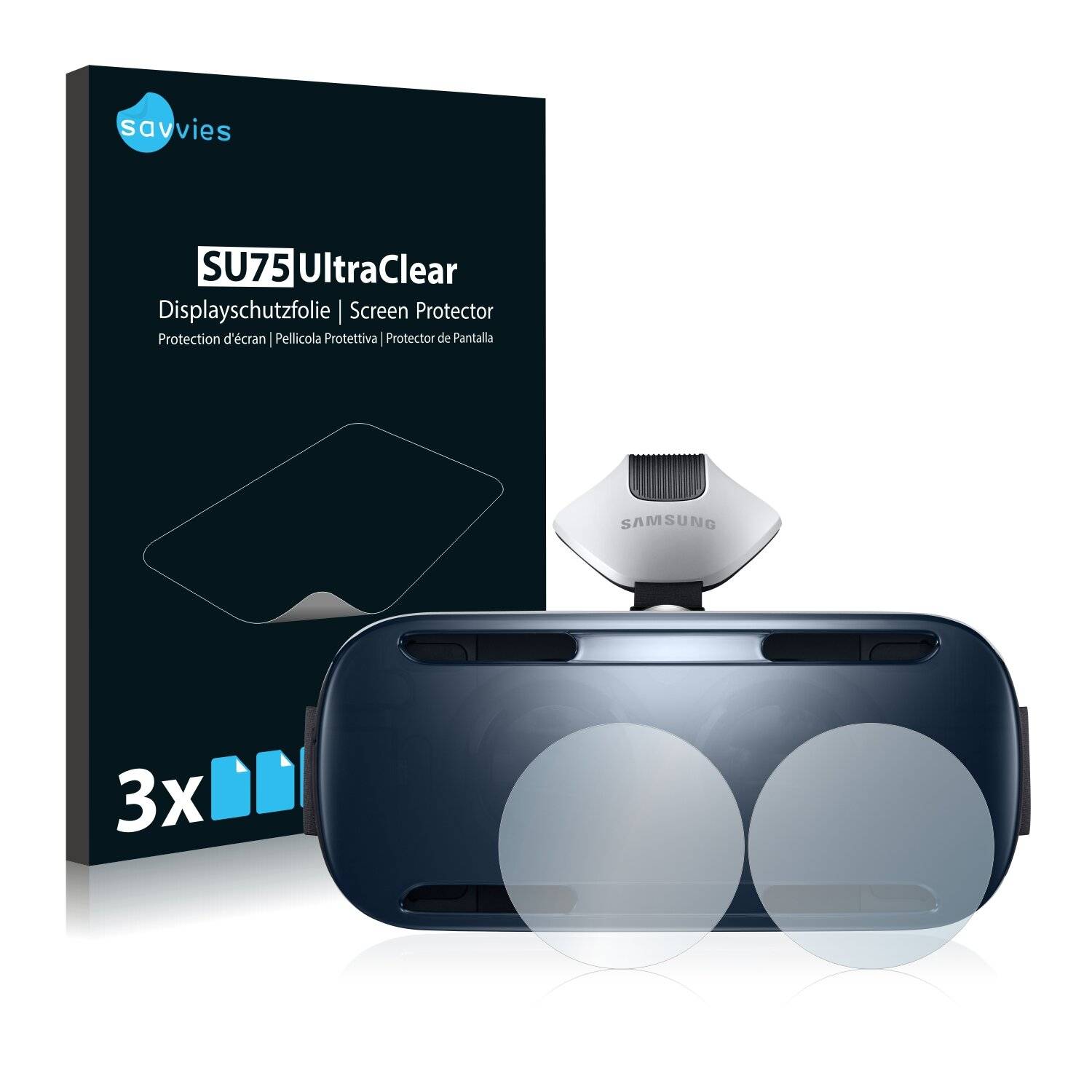6x Savvies SU75 Displayschutzfolie für Samsung Gear