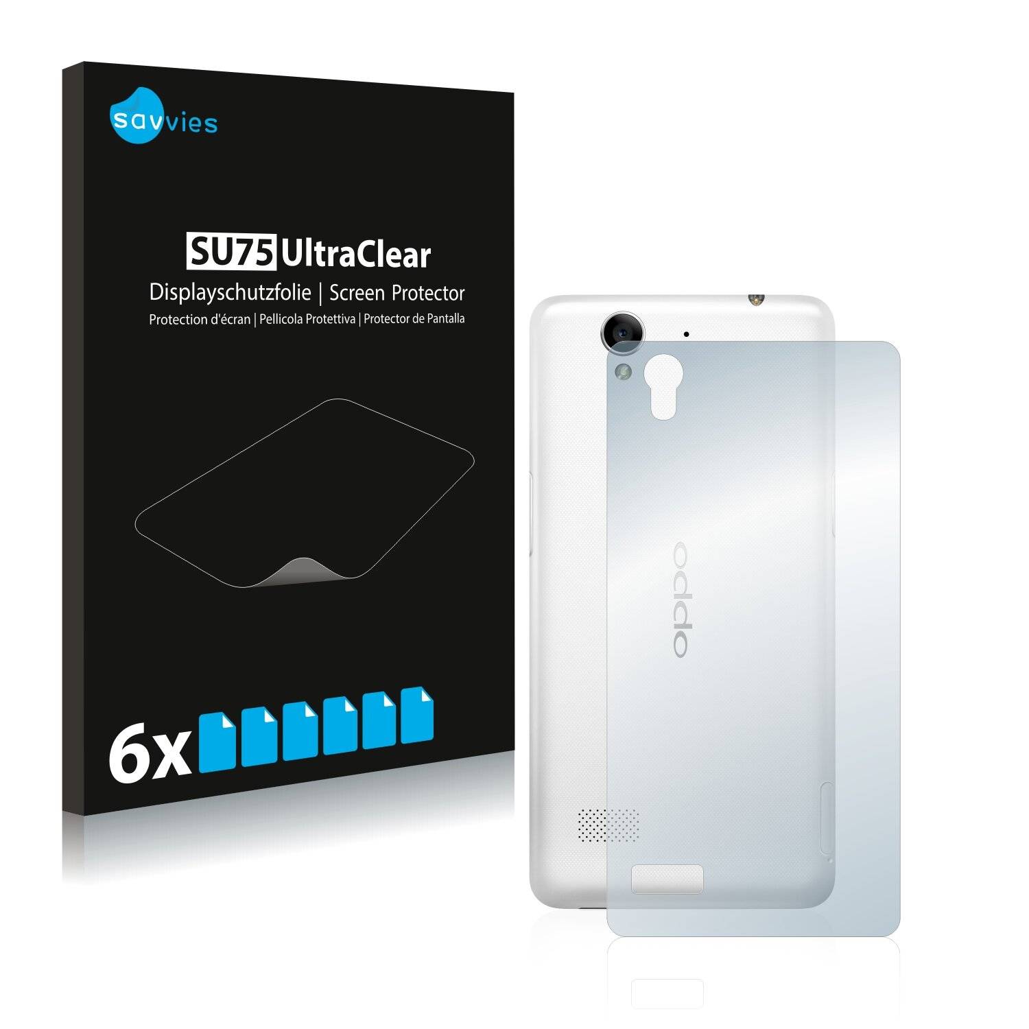 6x Savvies SU75 Displayschutzfolie für Oppo Mirror 5s