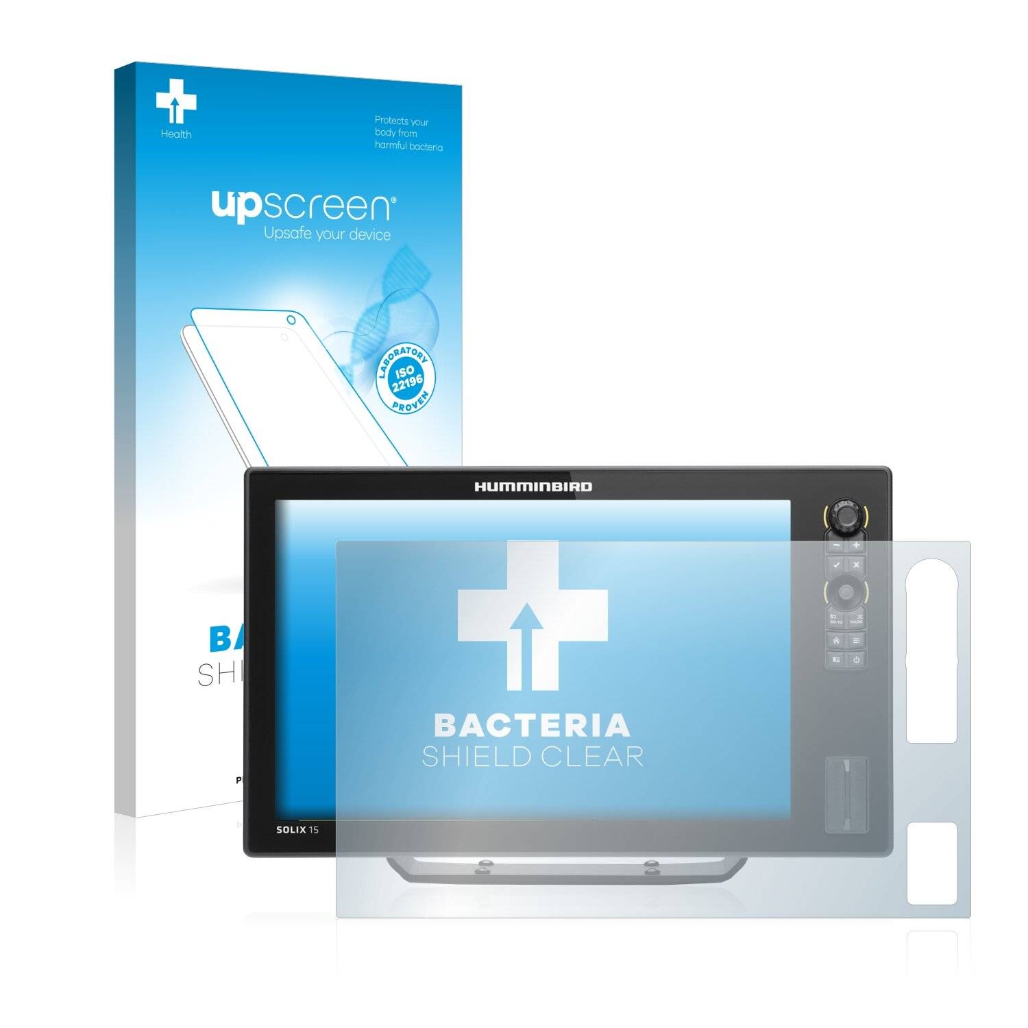 upscreen Bacteria Shield Clear Premium Antibakterielle Displayschutzfolie für Humminbird