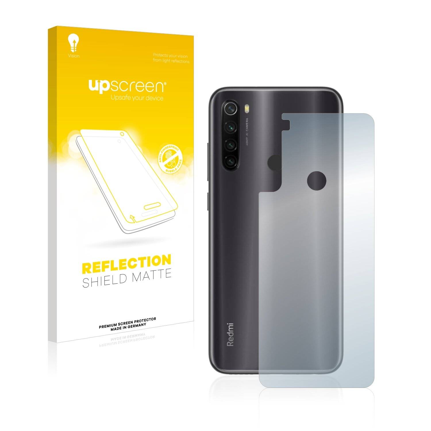 upscreen Reflection Shield Matte Premium Displayschutzfolie für Xiaomi Redmi Note 8T