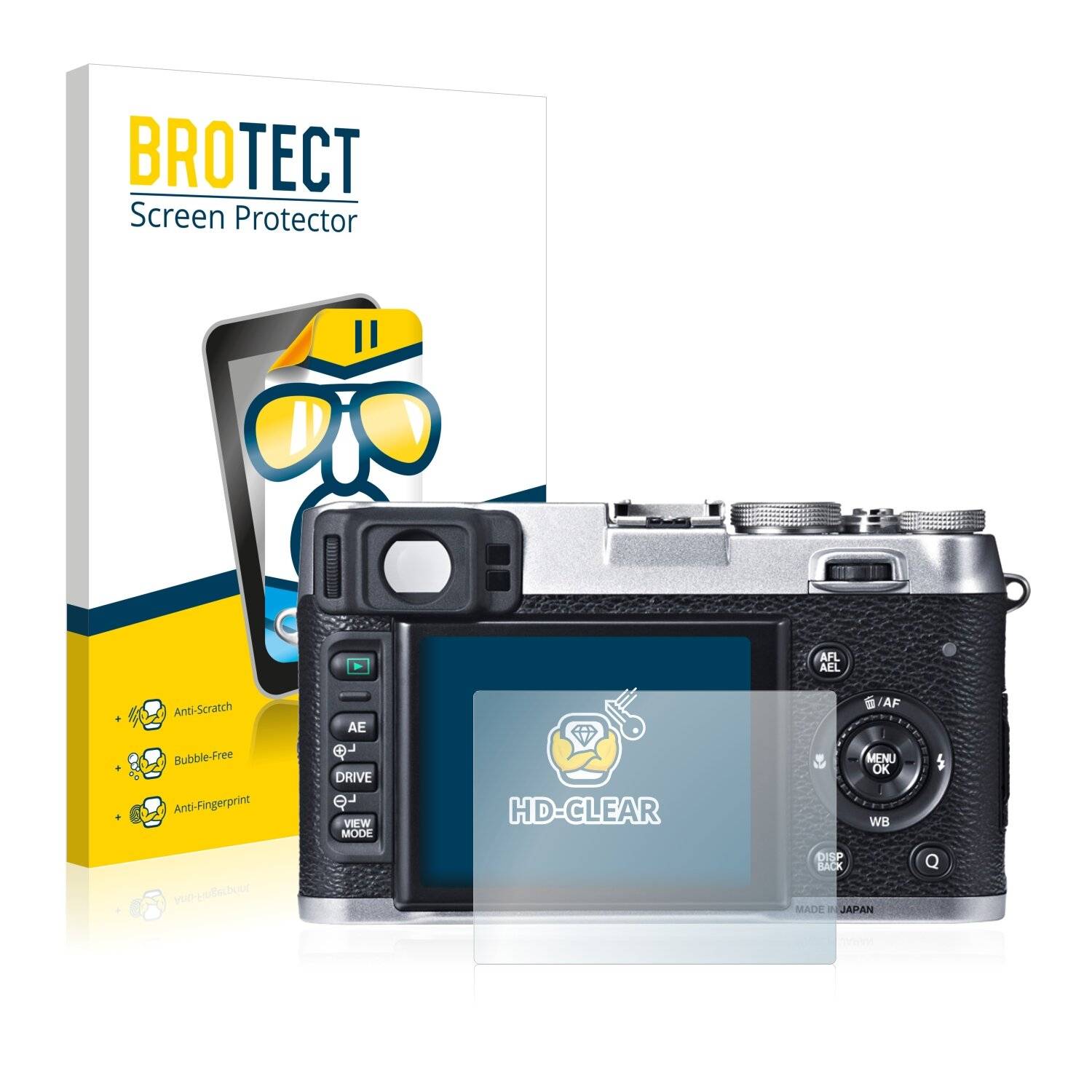 2x BROTECT HD-Clear Displayschutzfolie für Fujifilm