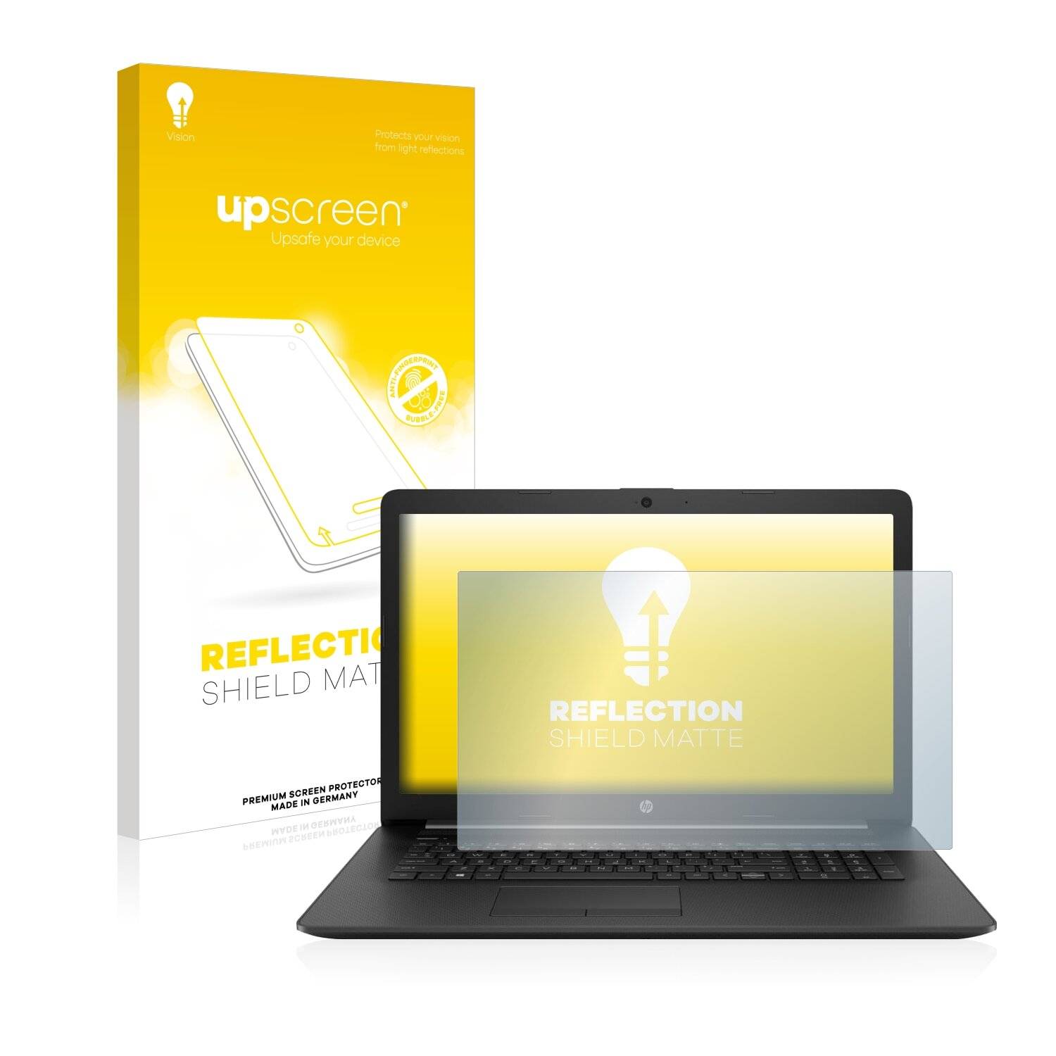 upscreen Reflection Shield Matte Premium Displayschutzfolie für HP Notebook