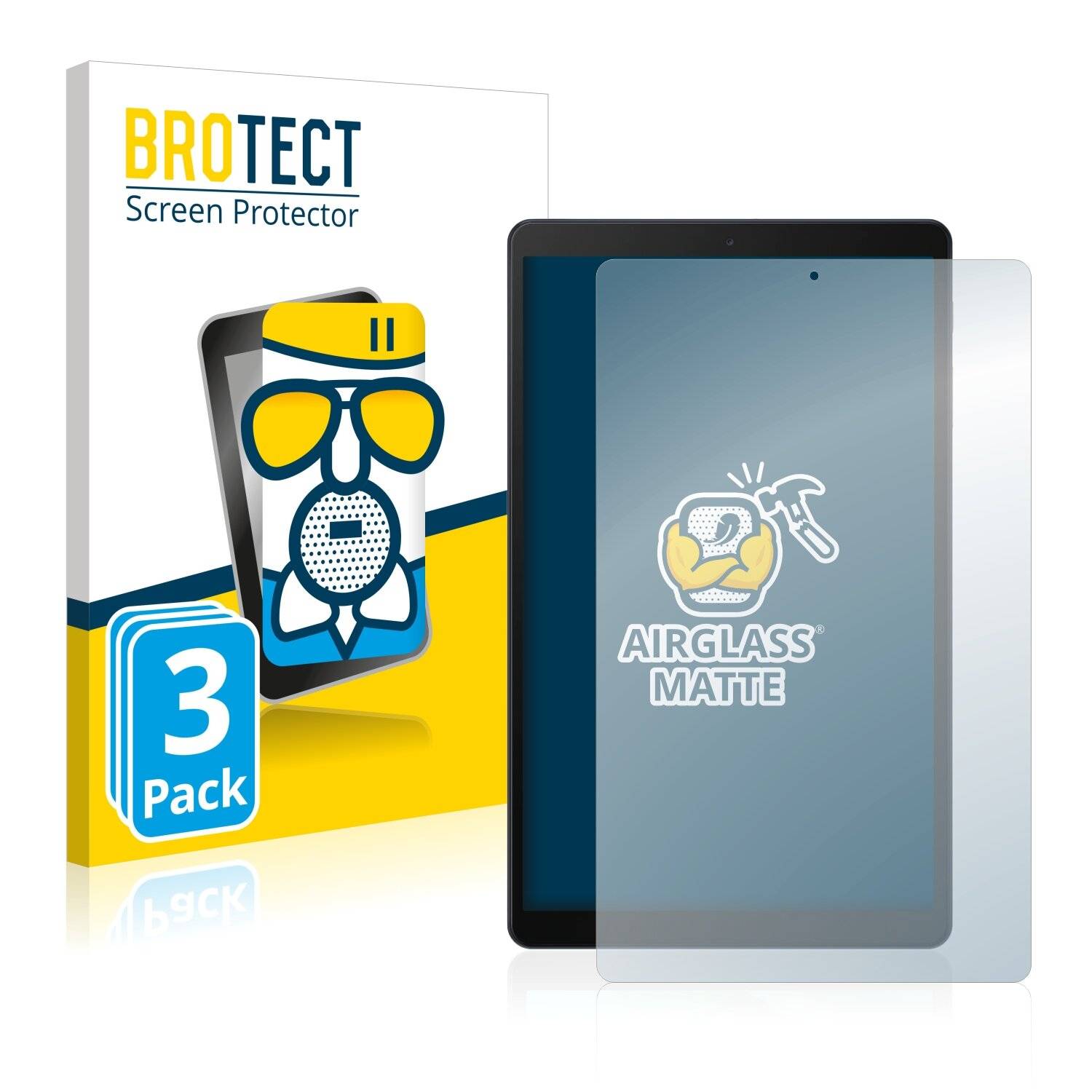3x BROTECT AirGlass Matte Schutzglas Folie für Samsung Galaxy Tab A 10.1 LTE