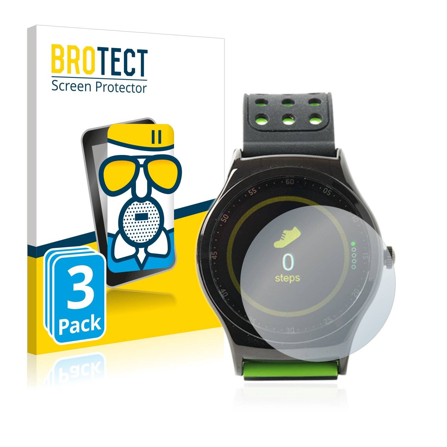 3x BROTECT AirGlass Matte Schutzglas Folie für Denver