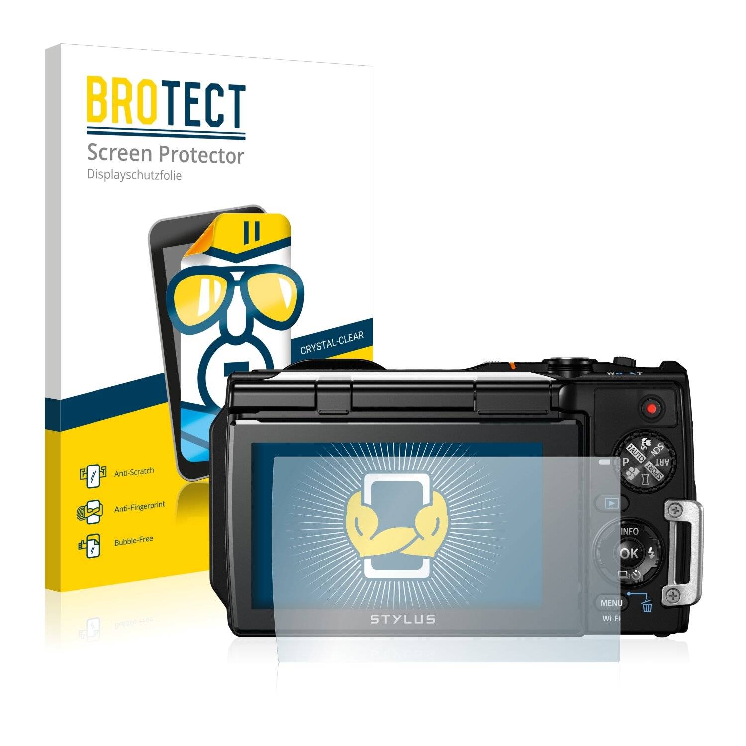 2x BROTECT HD-Clear Displayschutzfolie für Olympus Stylus Tough