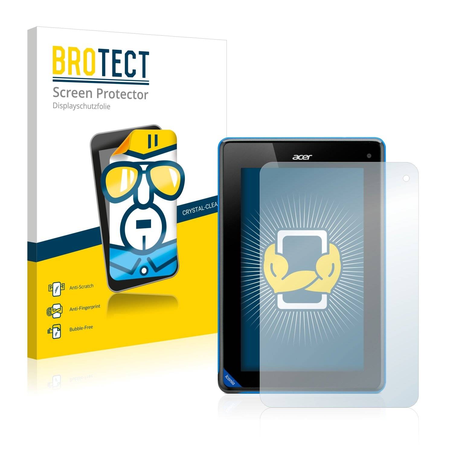 2x BROTECT HD-Clear Displayschutzfolie für Acer Iconia B1-710