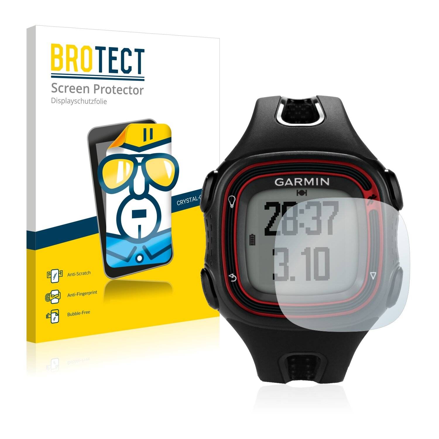 2x BROTECT HD-Clear Displayschutzfolie für Garmin Forerunner 10