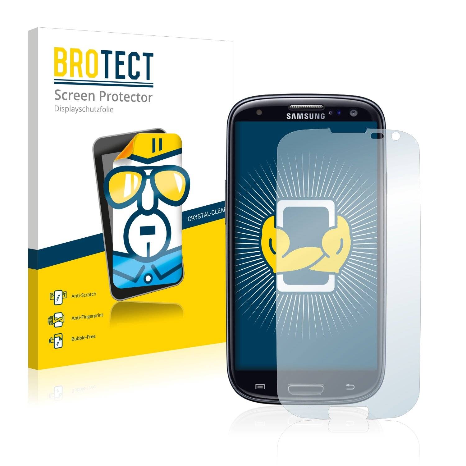 2x BROTECT HD-Clear Displayschutzfolie für Samsung Galaxy S3 Neo