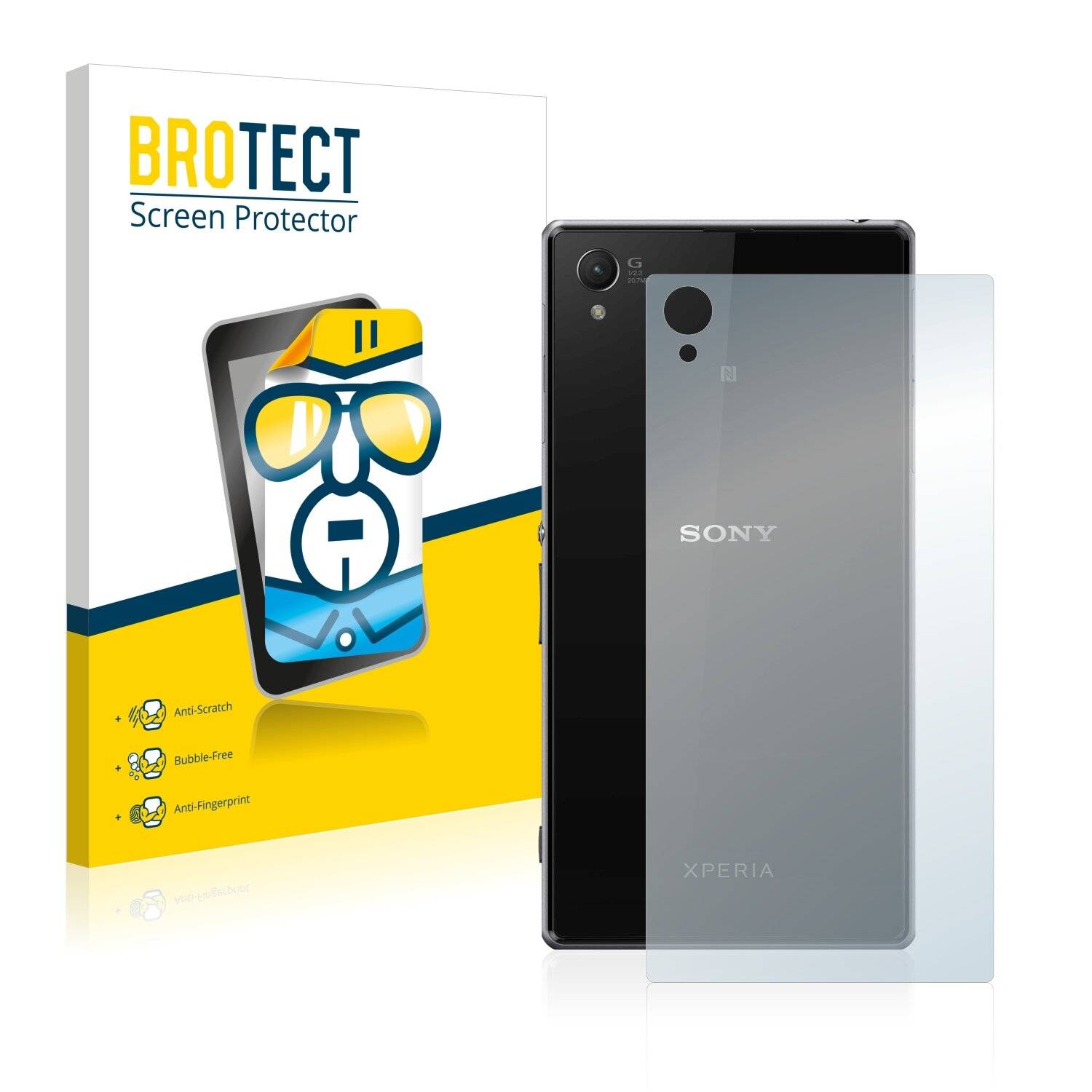 2x BROTECT HD-Clear Displayschutzfolie für Sony Xperia Z1 C6902