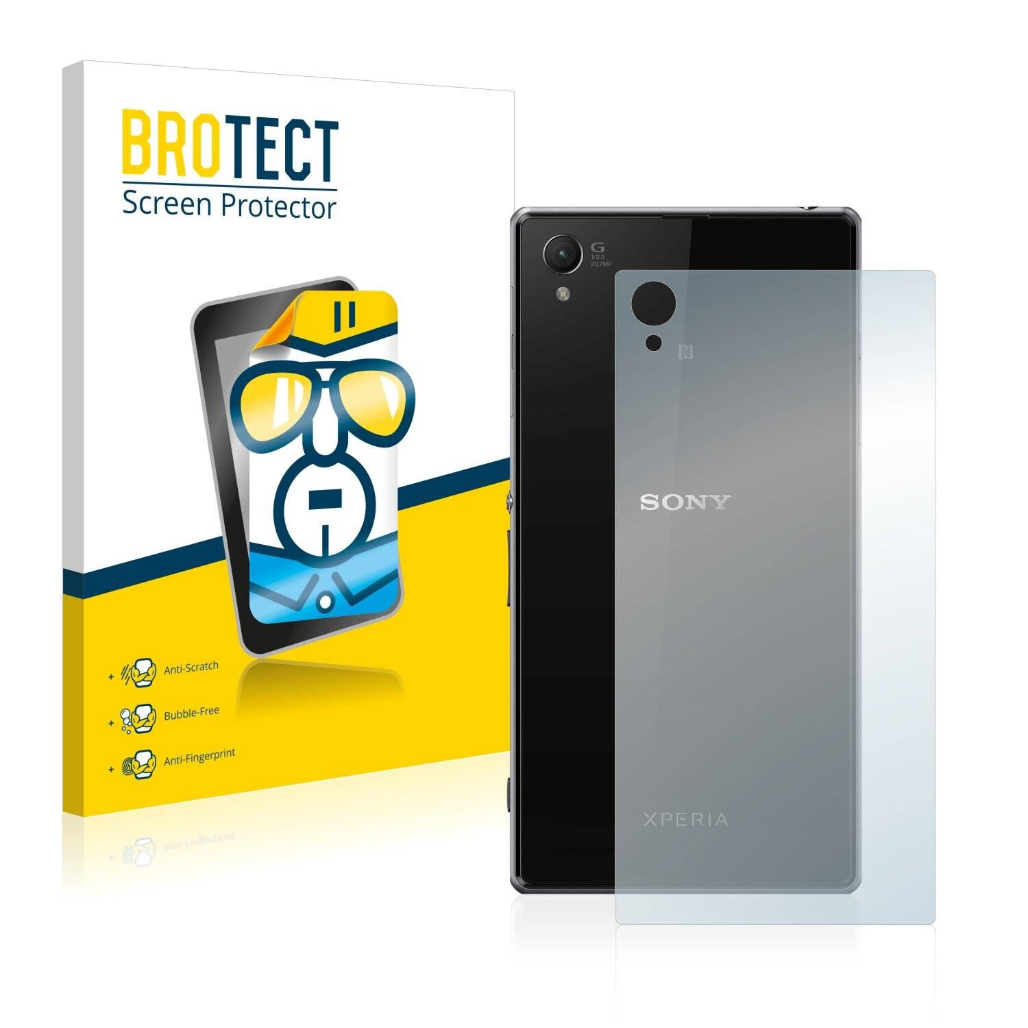 2x BROTECT HD-Clear Displayschutzfolie für Sony Xperia Z1 C6943