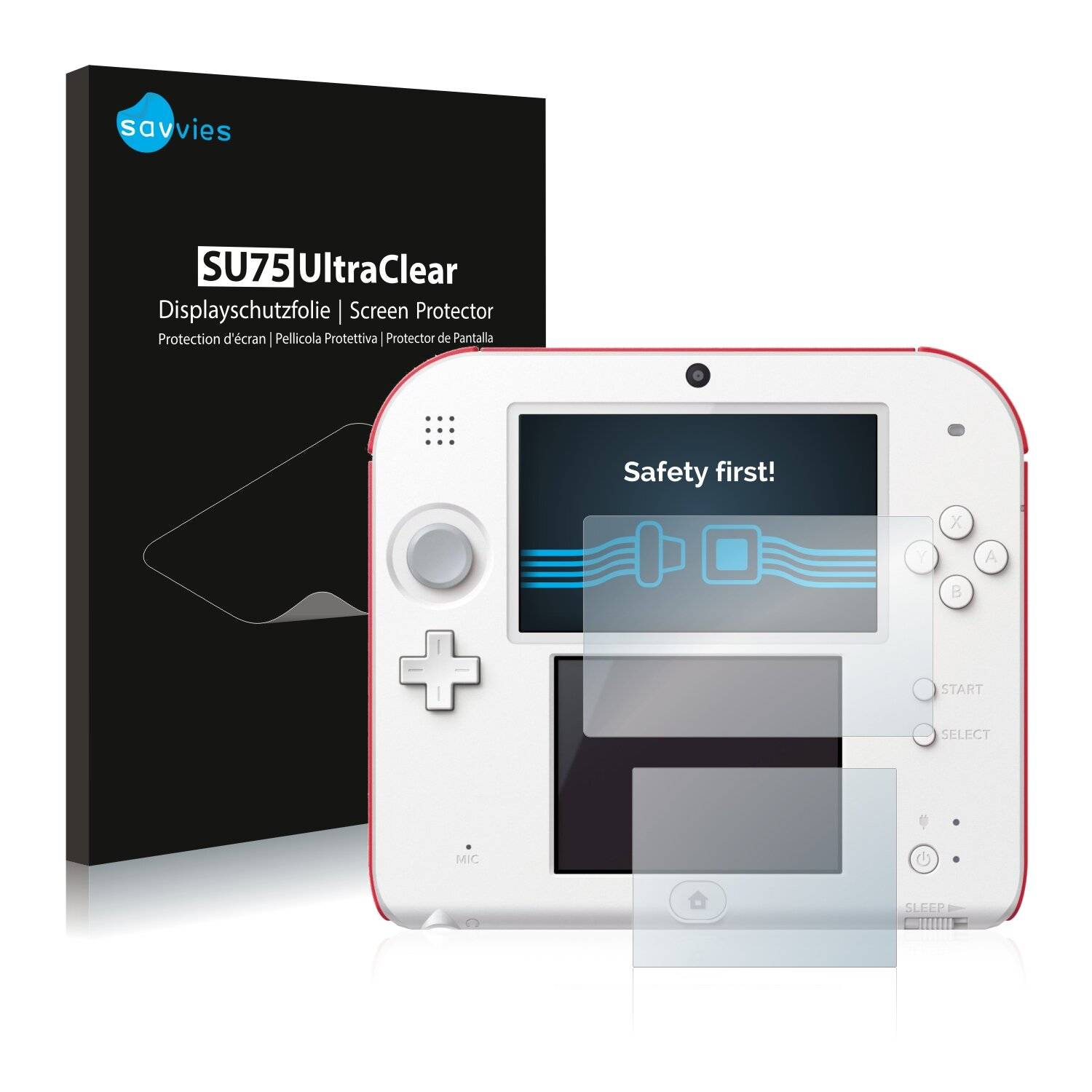 18x Savvies SU75 Displayschutzfolie für Nintendo