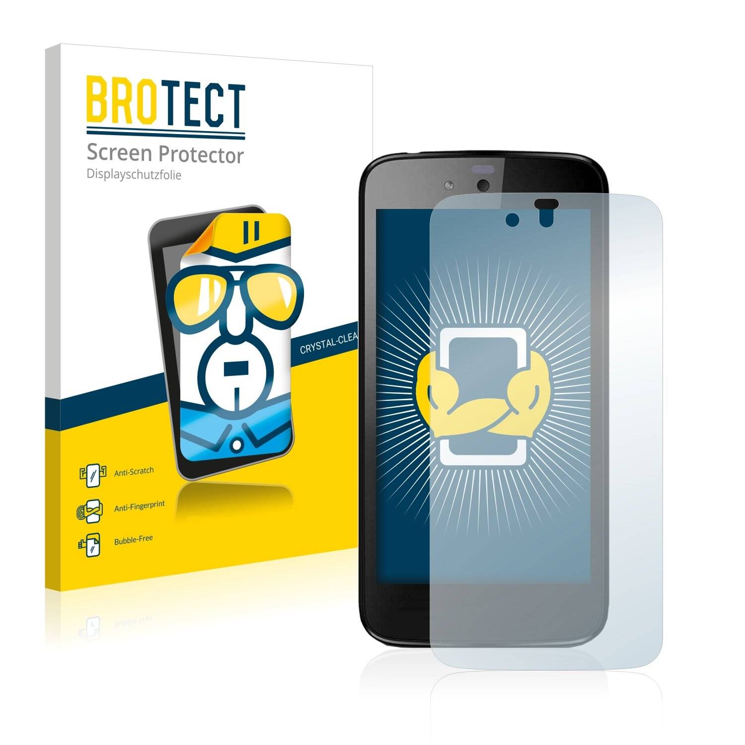 2x BROTECT HD-Clear Displayschutzfolie für Karbonn Sparkle