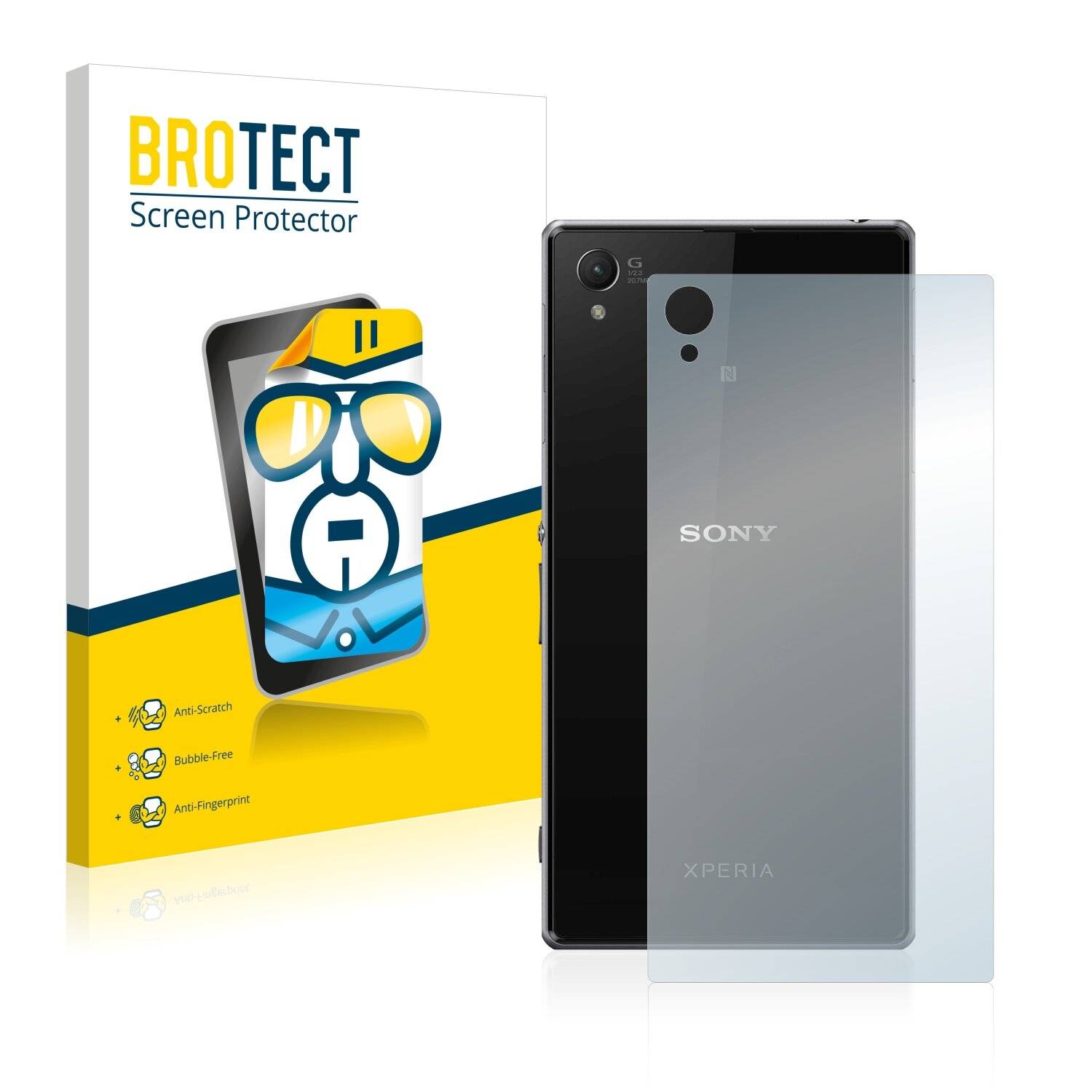 2x BROTECT HD-Clear Displayschutzfolie für Sony Xperia Z1 L39H