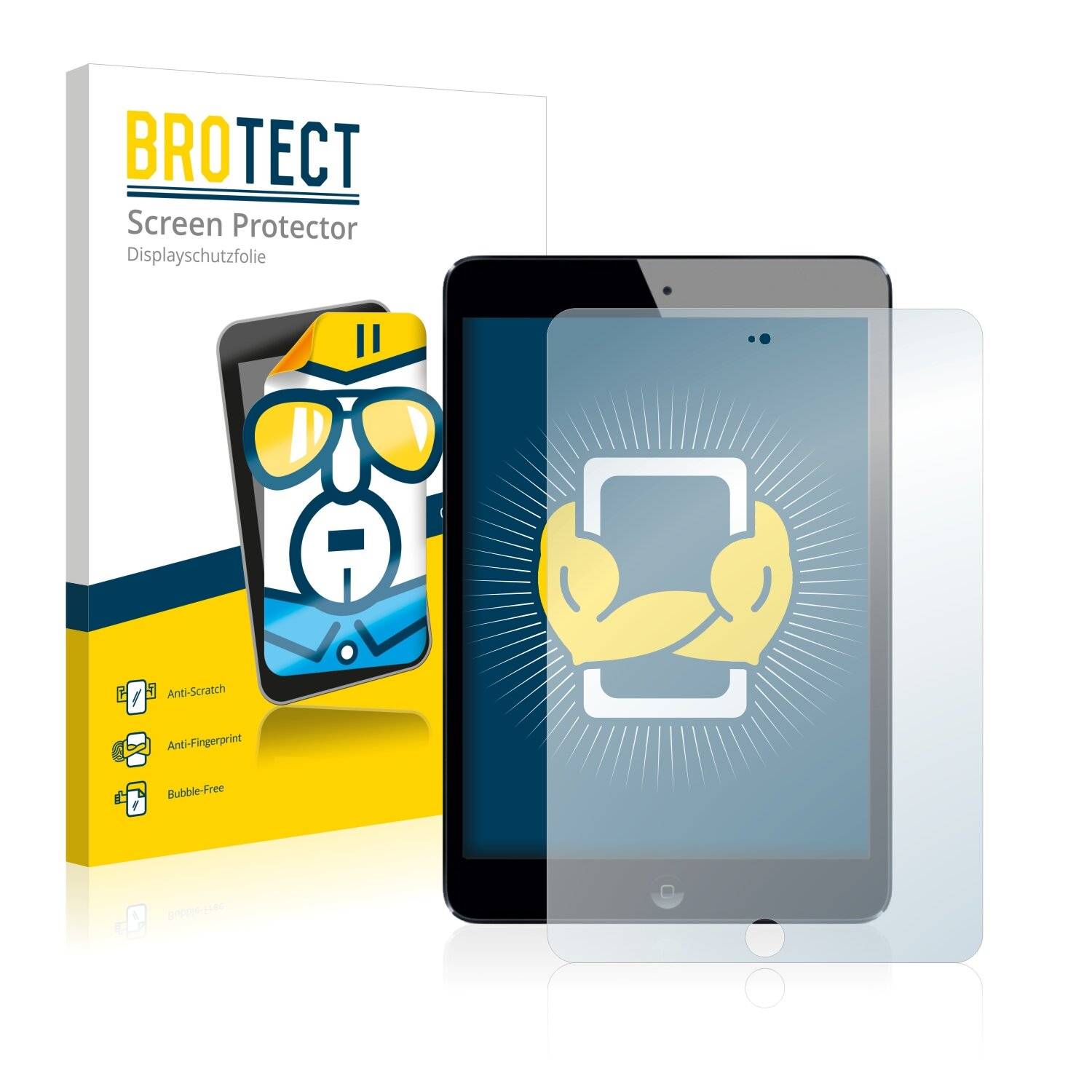 2x BROTECT HD-Clear Displayschutzfolie für Apple iPad Mini 3