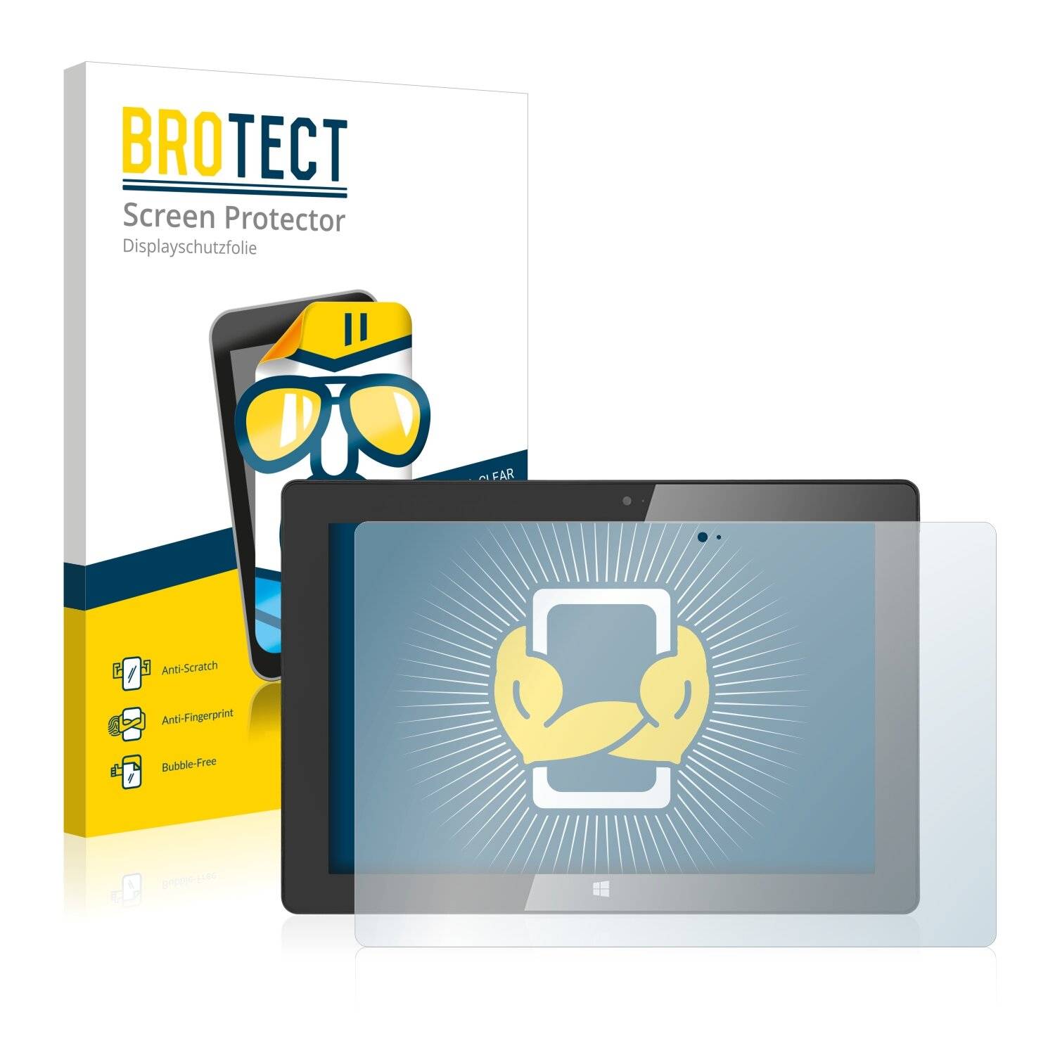 2x BROTECT HD-Clear Displayschutzfolie für Prestigio MultiPad Visconte
