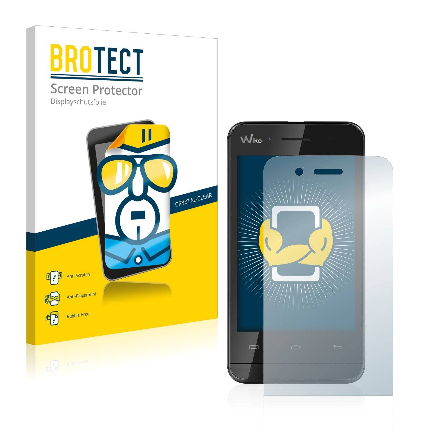 2x BROTECT HD-Clear Displayschutzfolie für Wiko