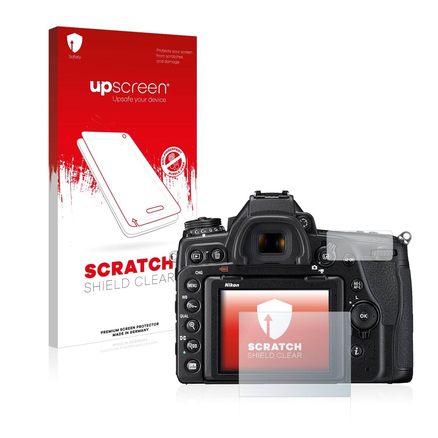 upscreen Scratch Shield Clear Premium Displayschutzfolie für Nikon