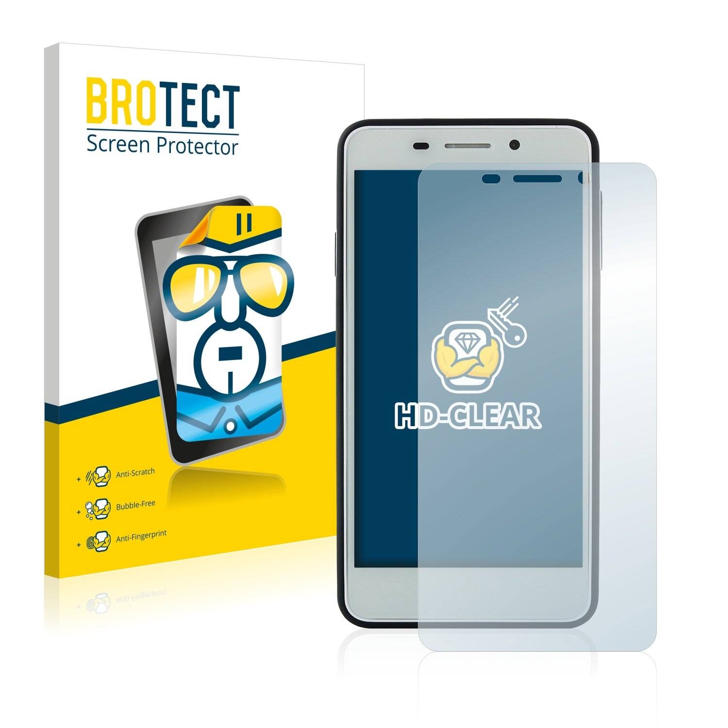 2x BROTECT HD-Clear Displayschutzfolie für Doogee Leo