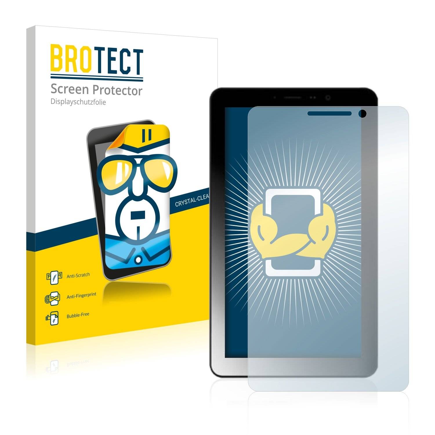 2x BROTECT HD-Clear Displayschutzfolie für Kiano Elegance 7