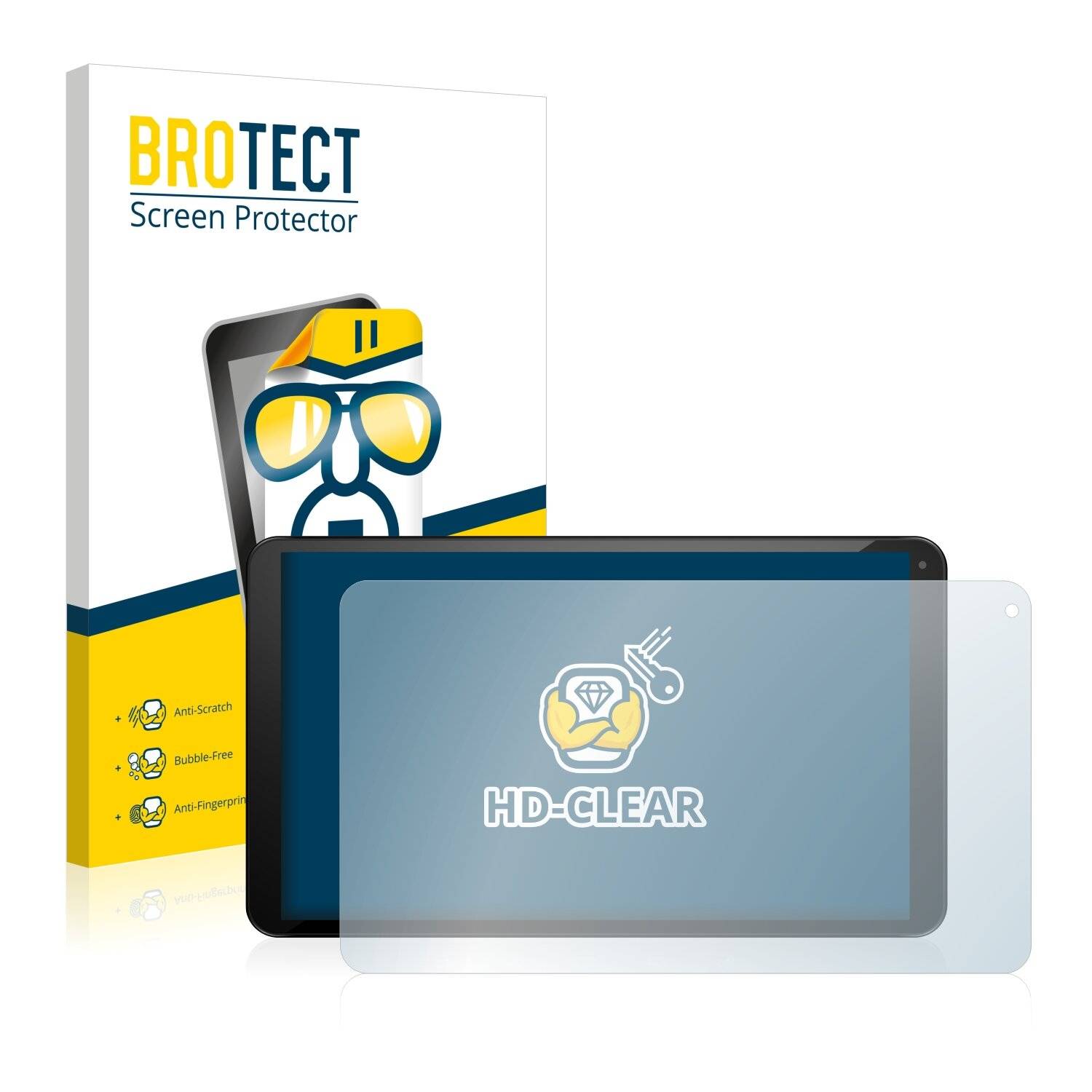 2x BROTECT HD-Clear Displayschutzfolie für Logicom L-ement Tab