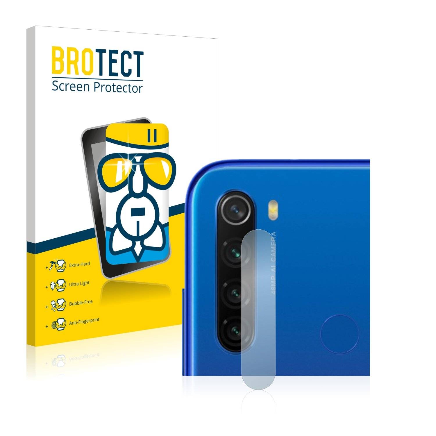 BROTECT AirGlass Schutzglas Folie für Xiaomi Redmi Note 8T (NUR