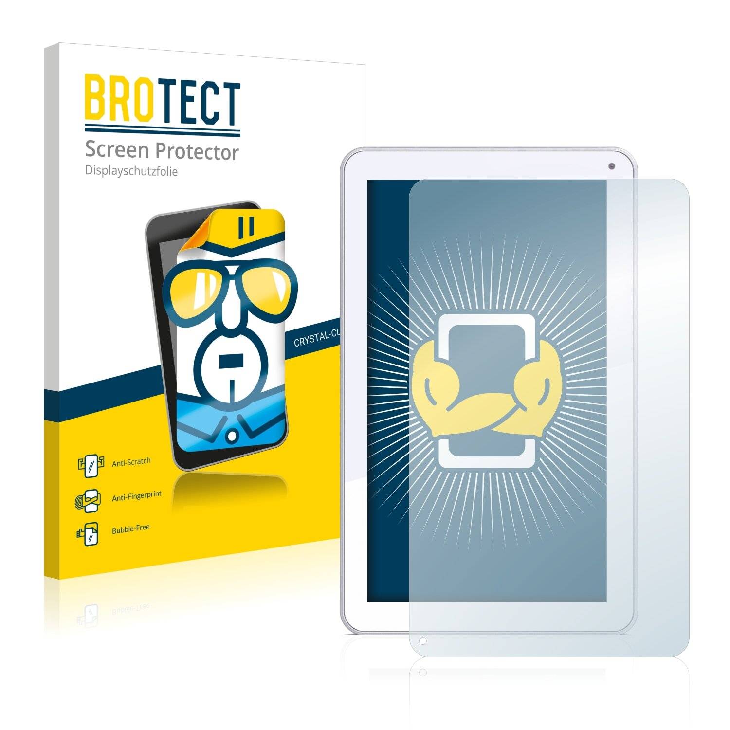 2x BROTECT HD-Clear Displayschutzfolie für Odys Ieos Quad White