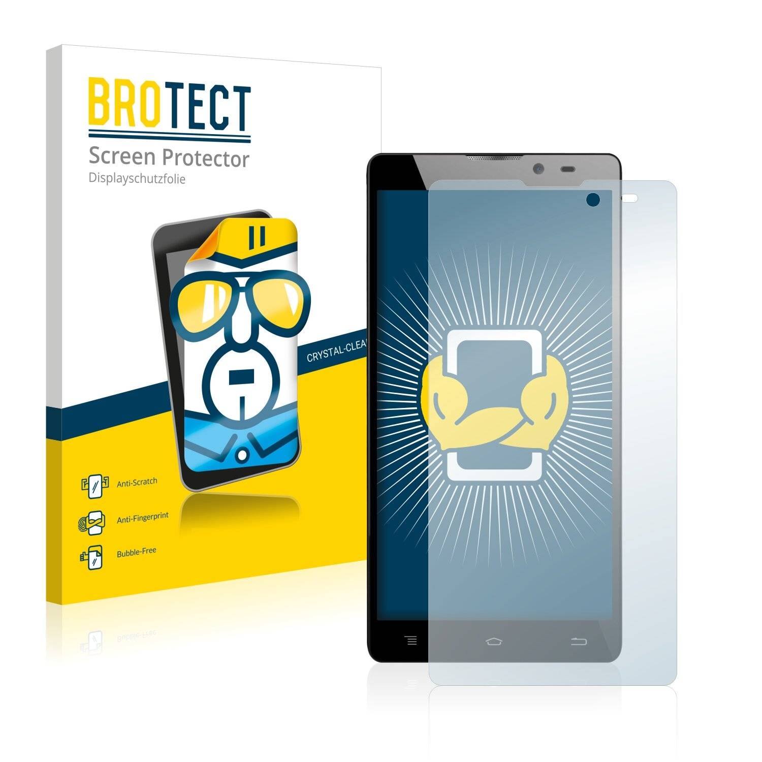 2x BROTECT HD-Clear Displayschutzfolie für Archos 50b