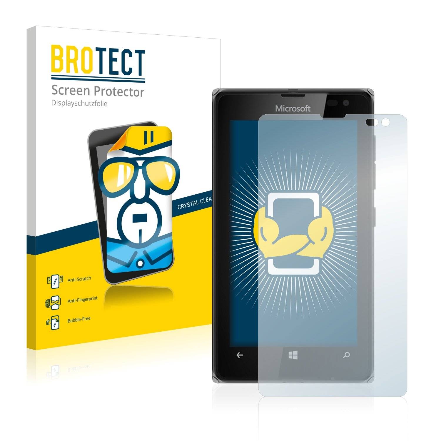 2x BROTECT HD-Clear Displayschutzfolie für Microsoft Lumia