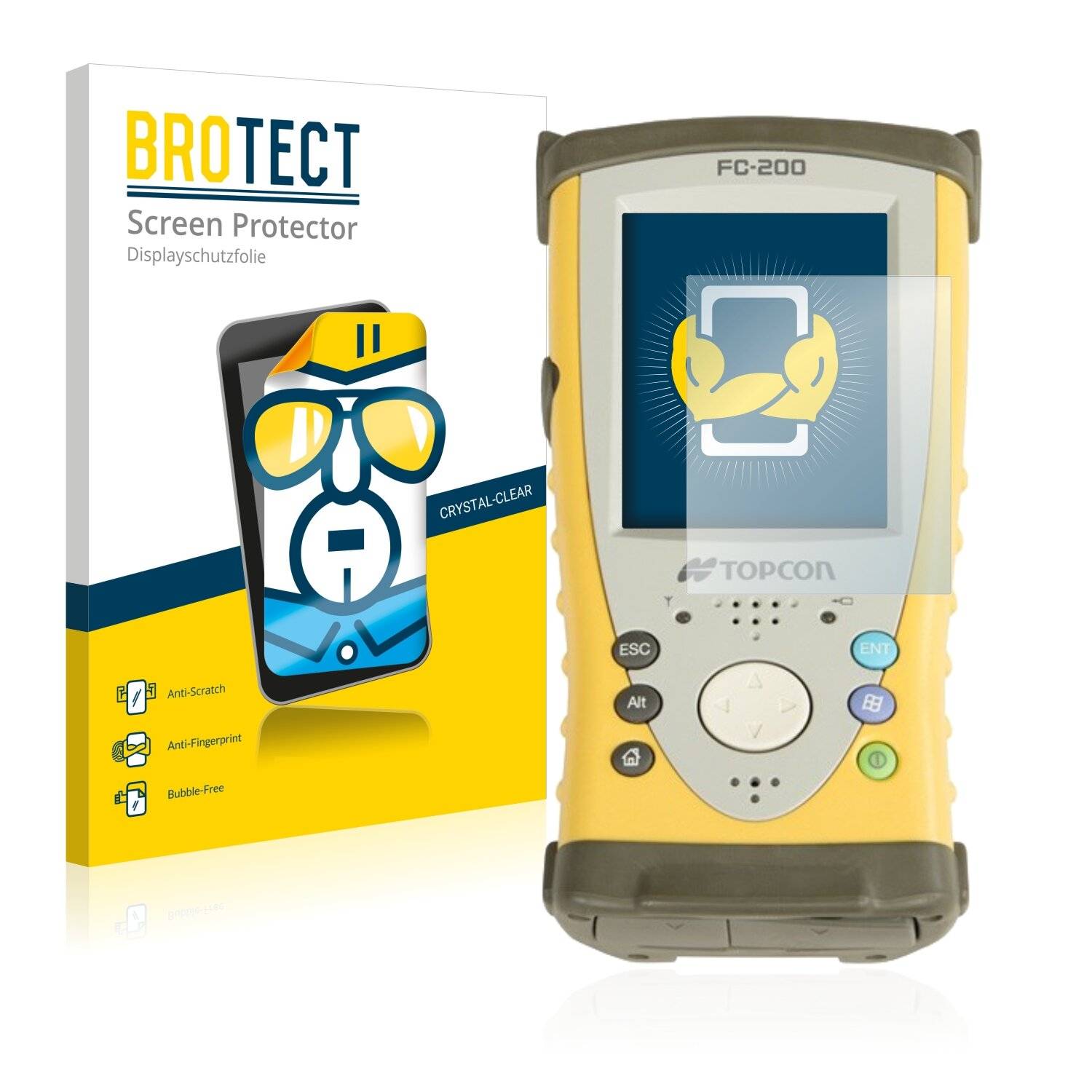2x BROTECT HD-Clear Displayschutzfolie für Topcon
