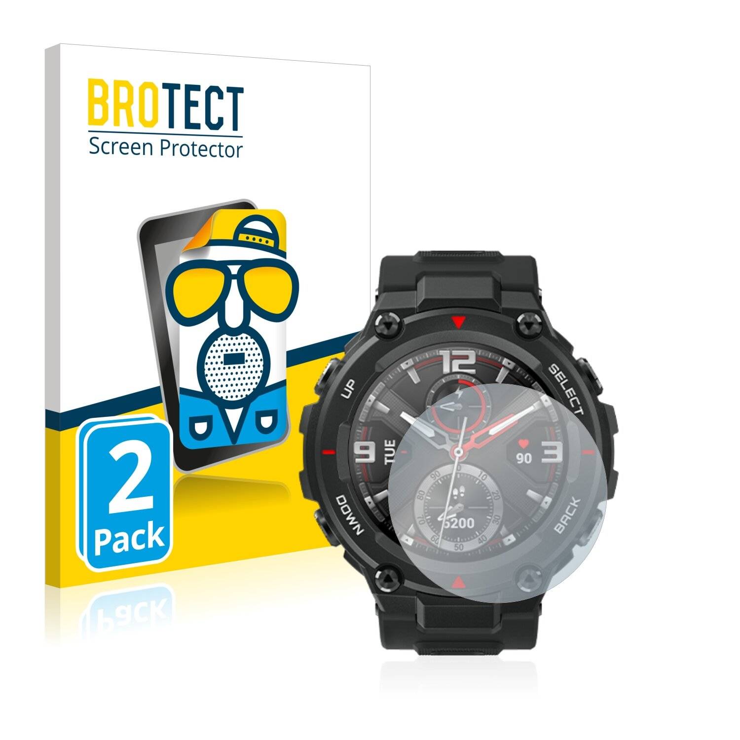 2x BROTECT Matte Displayschutzfolie für Huami Amazfit T-Rex - Entspiegelt,