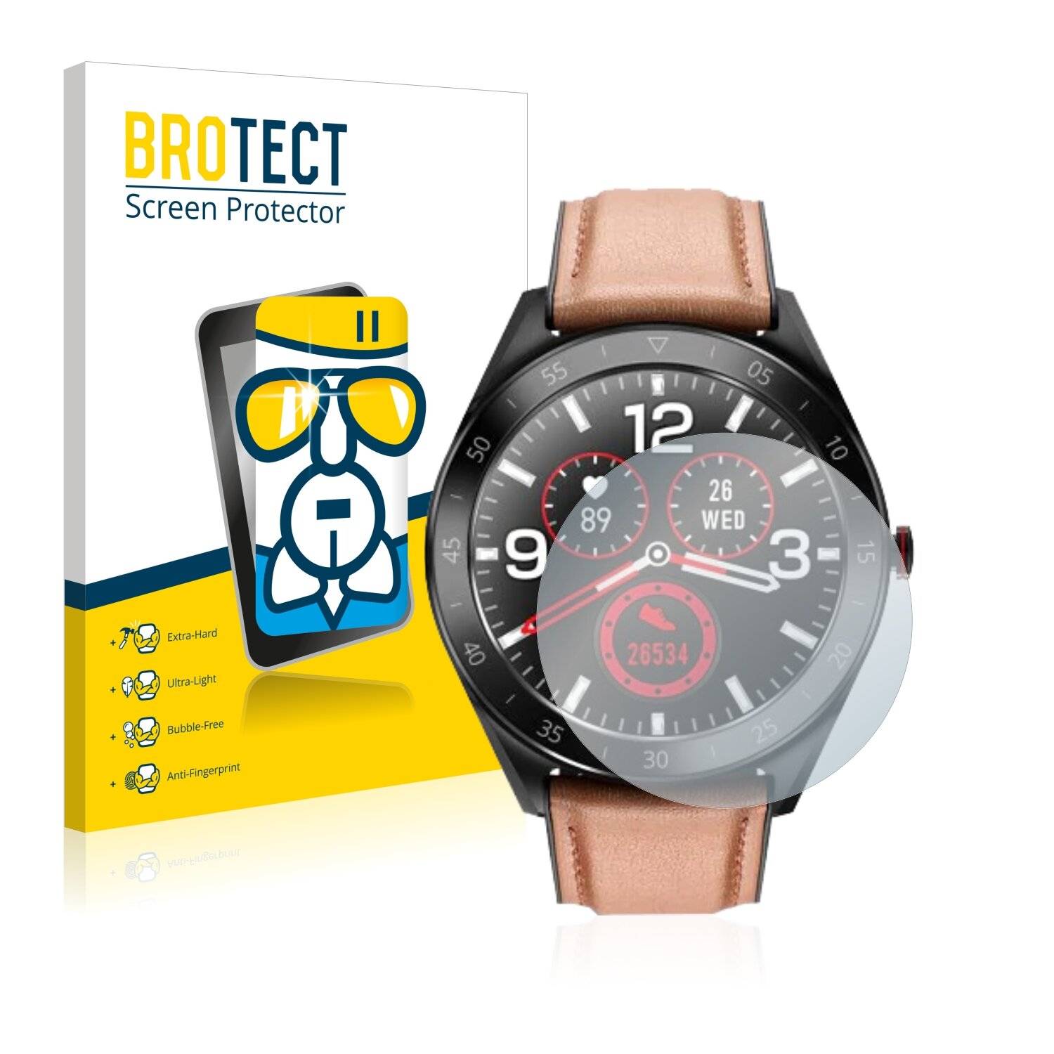 BROTECT AirGlass Schutzglas Folie für Alfawise Watch