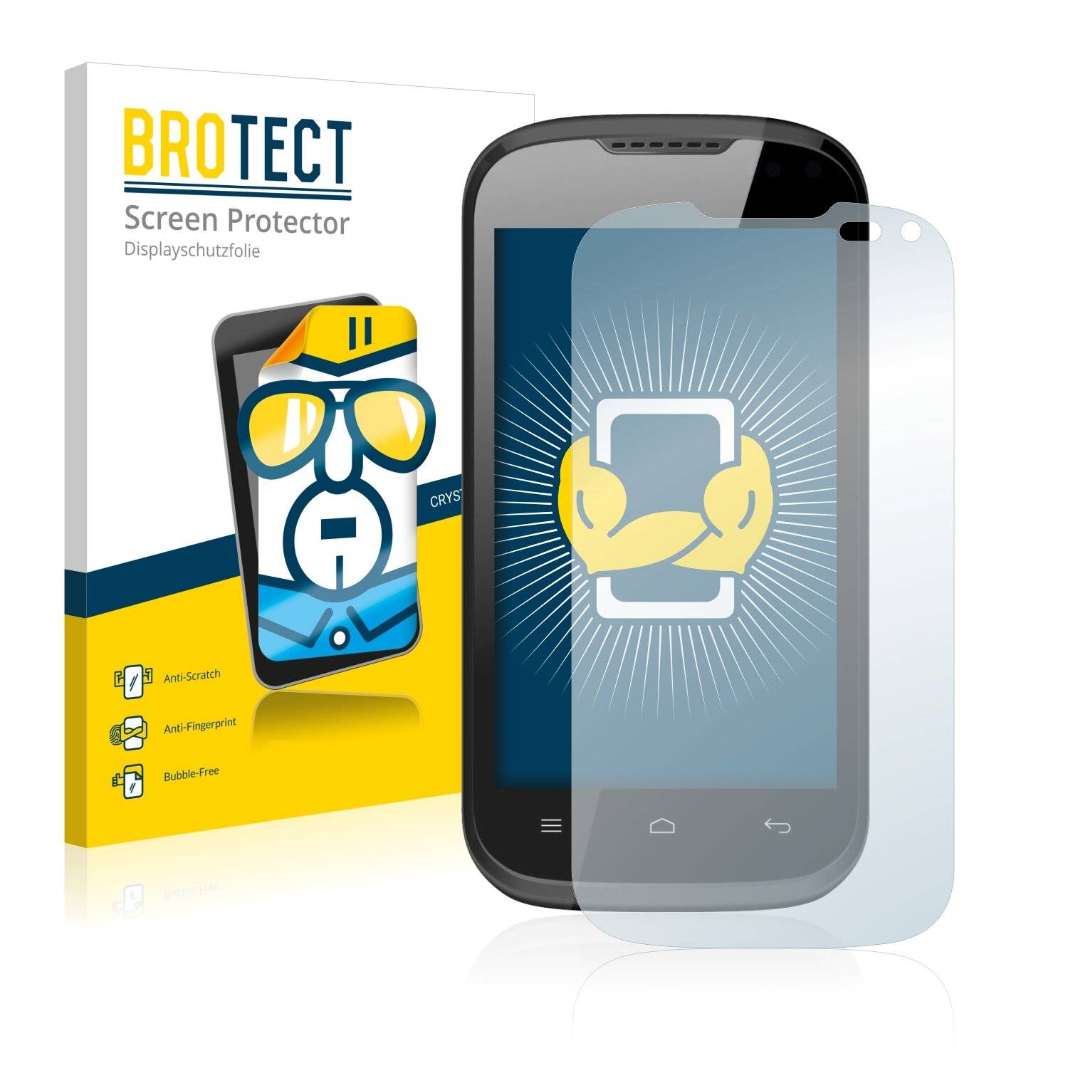 2x BROTECT HD-Clear Displayschutzfolie für Nodis