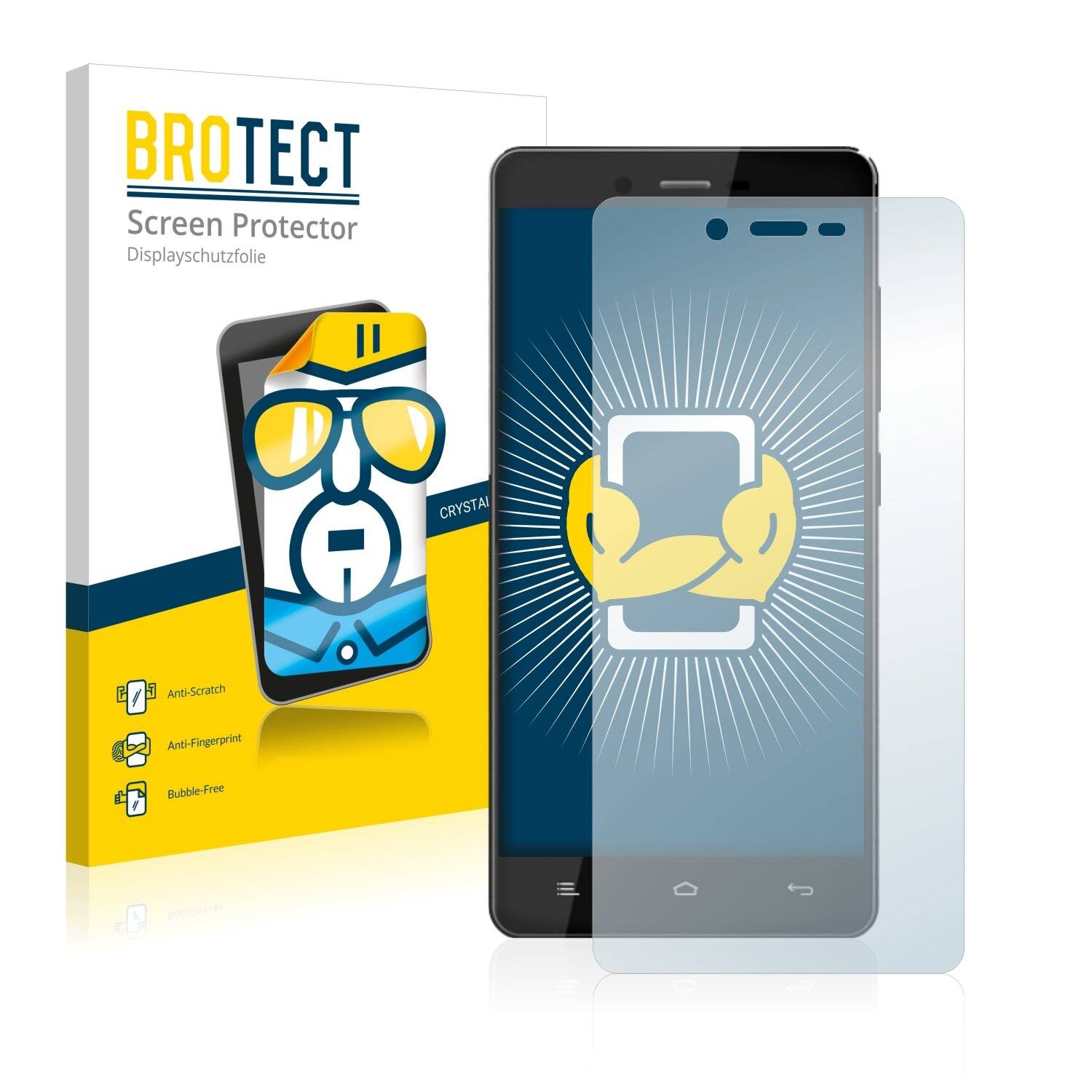 2x BROTECT HD-Clear Displayschutzfolie für BLU Studio