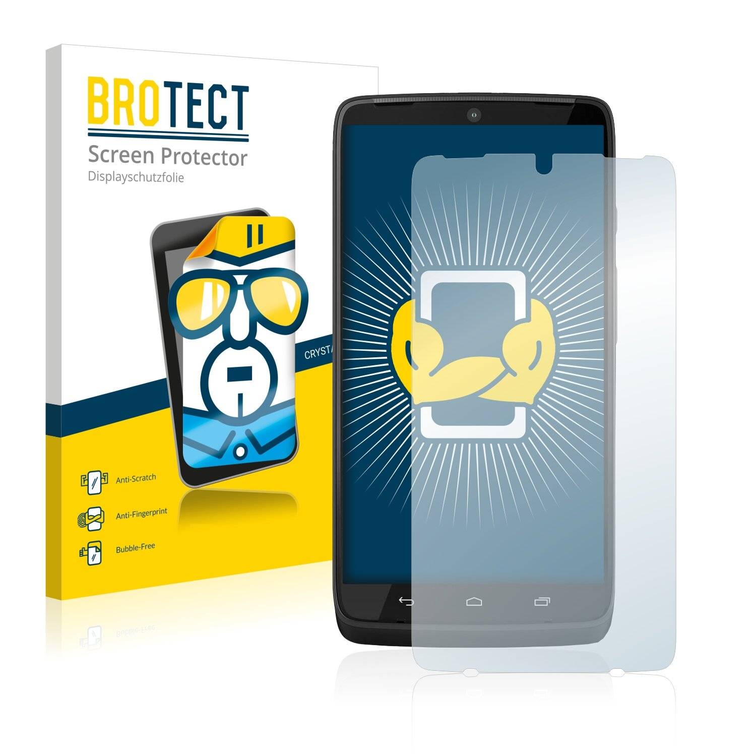 2x BROTECT HD-Clear Displayschutzfolie für Motorola Moto