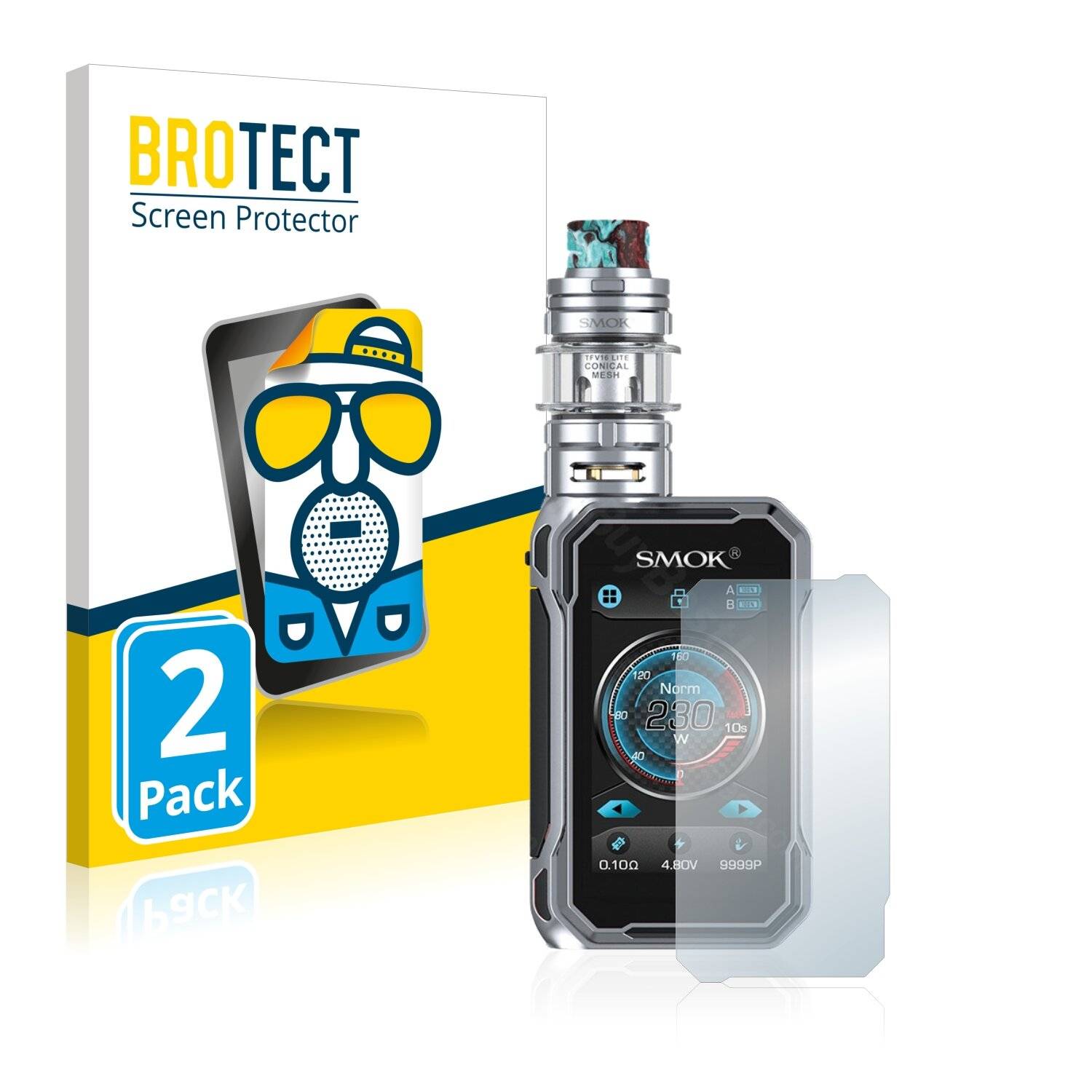 2x BROTECT Matte Displayschutzfolie für Smok G-Priv 3 - Entspiegelt,