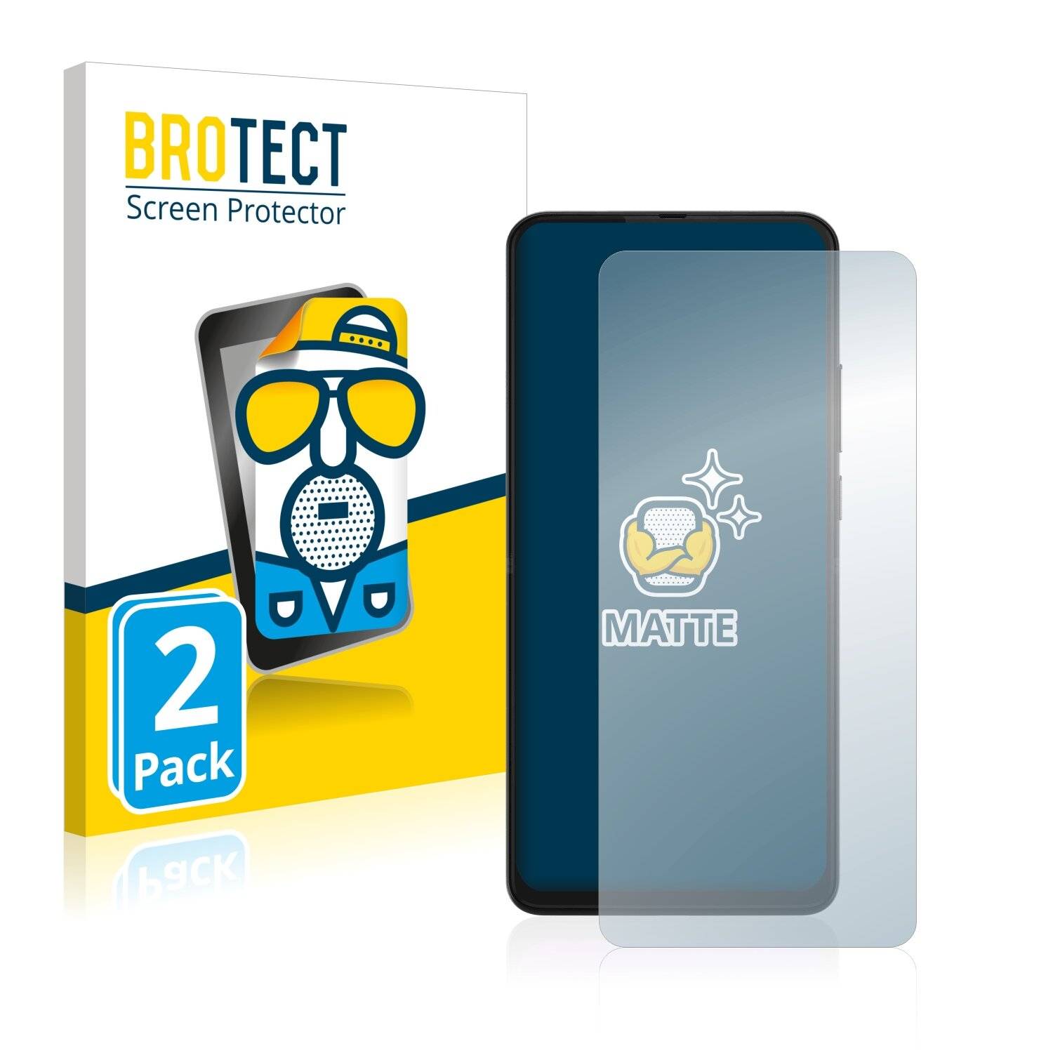 2x BROTECT Matte Displayschutzfolie für Motorola One Hyper - Entspiegelt,