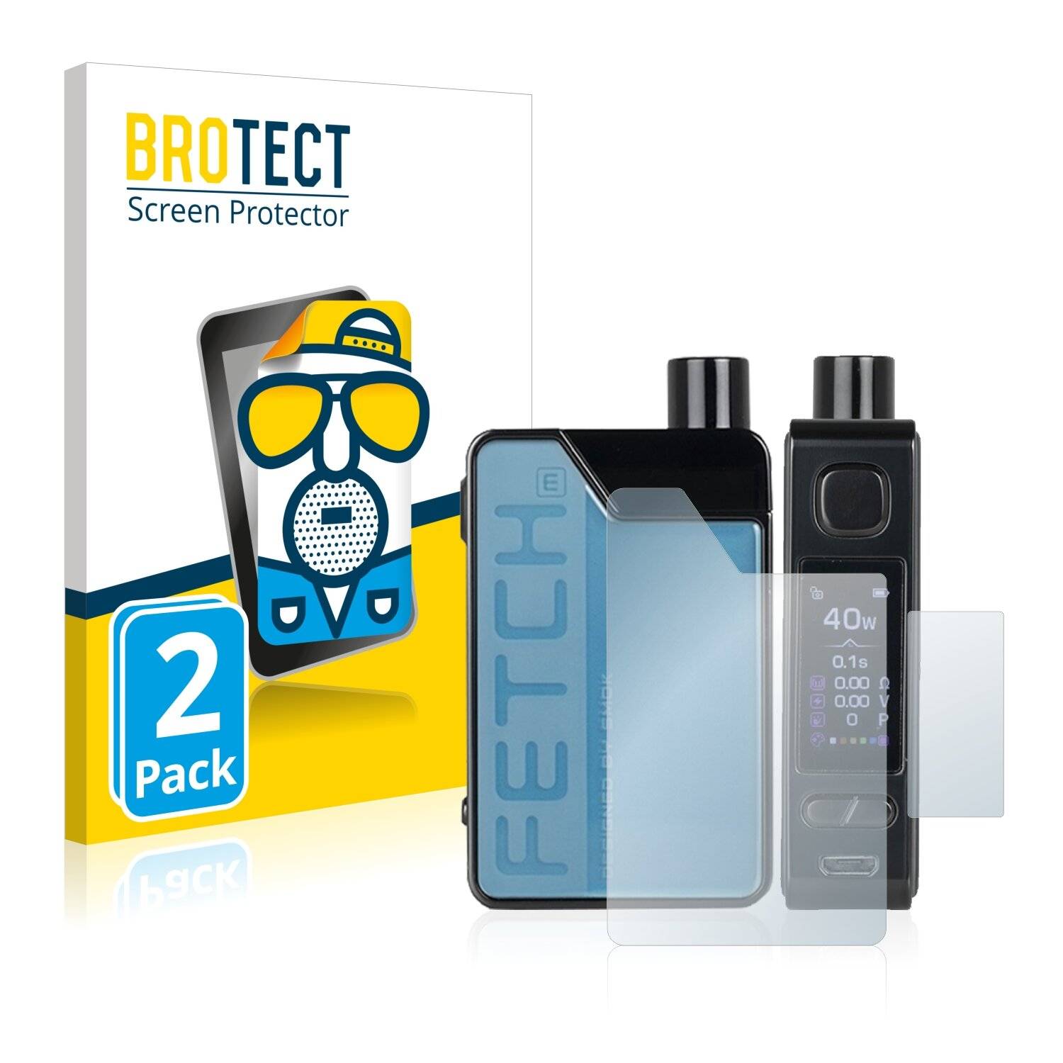 2x BROTECT Matte Displayschutzfolie für Smok Fetch Mini (Linkshänder) - Entspiegelt,