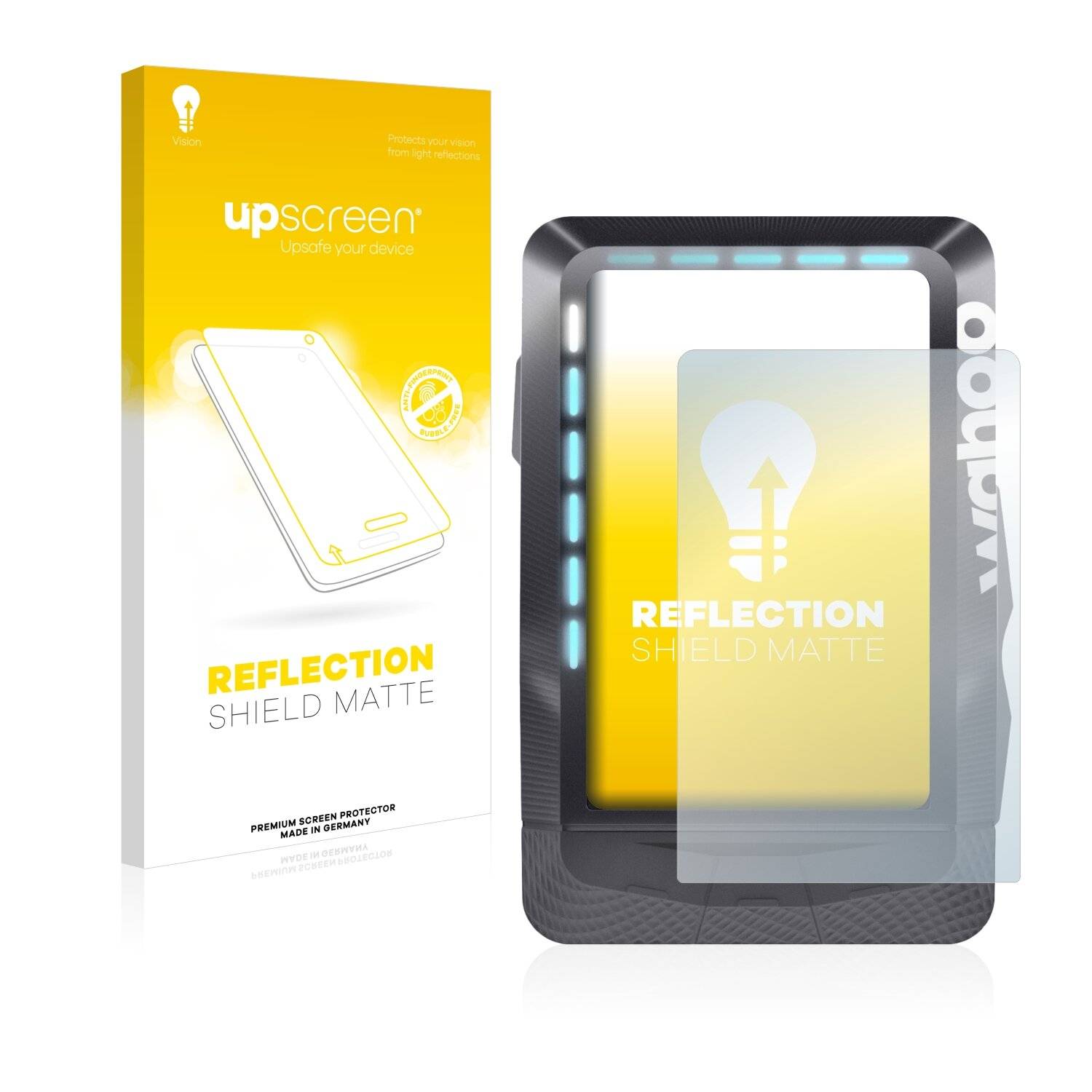 upscreen Reflection Shield Matte Premium Displayschutzfolie für Wahoo Elemnt