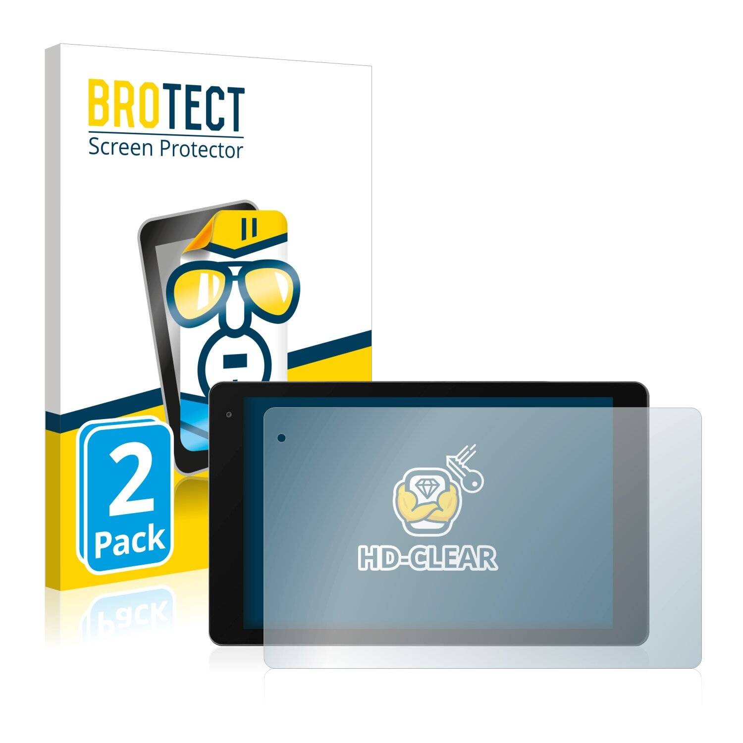 2x BROTECT HD-Clear Displayschutzfolie für Medion Lifetab P10603 (MD