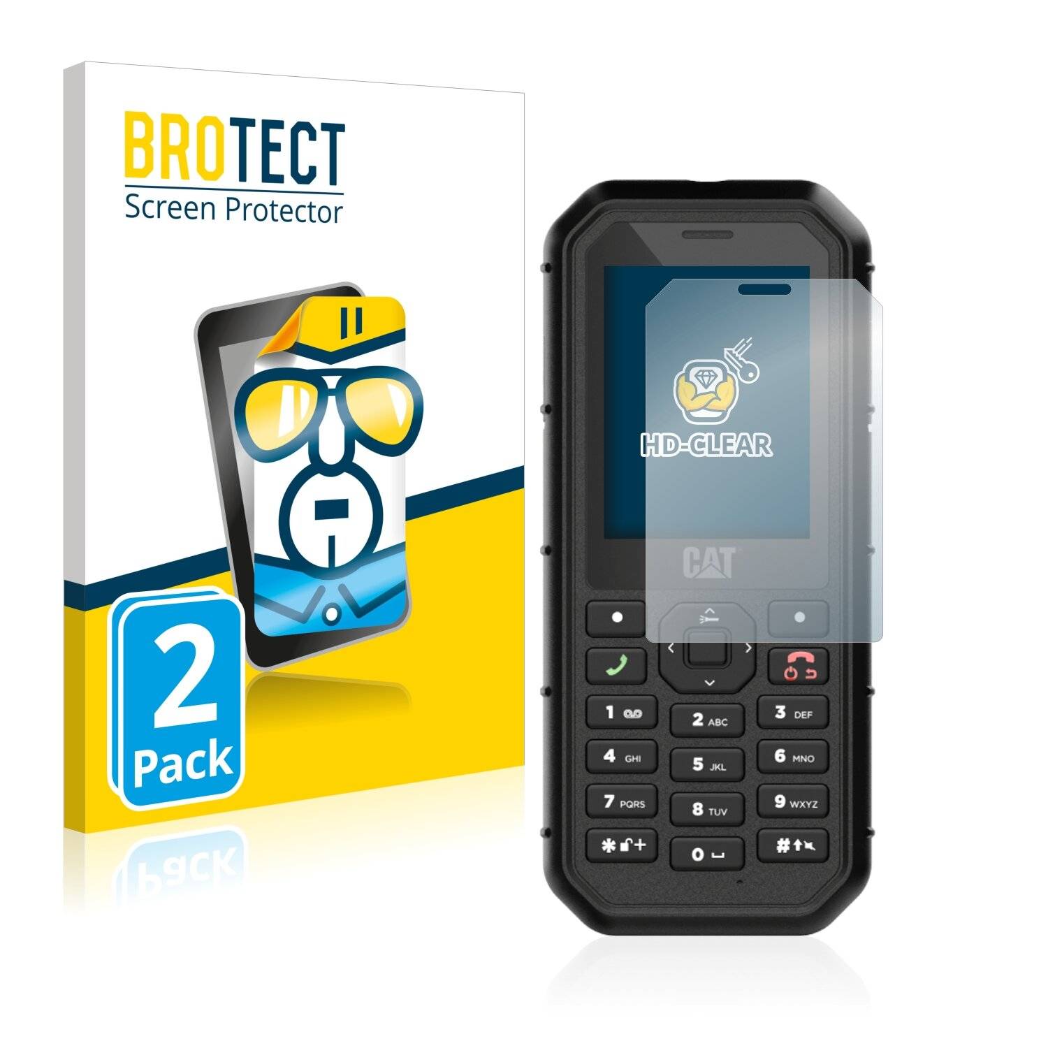 2x BROTECT HD-Clear Displayschutzfolie für Caterpillar Cat