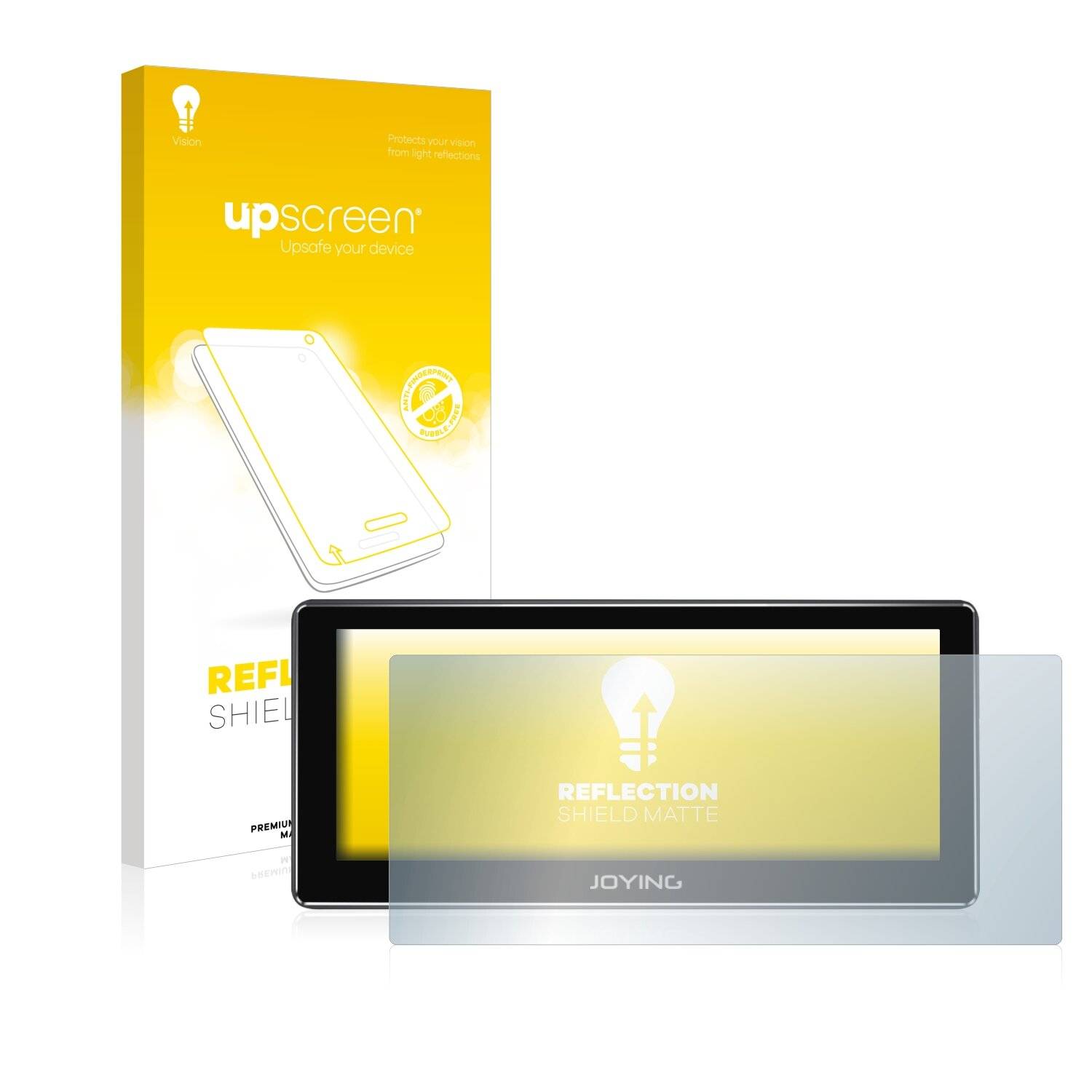 upscreen Reflection Shield Matte Premium Displayschutzfolie für Joying 4G Car Radio