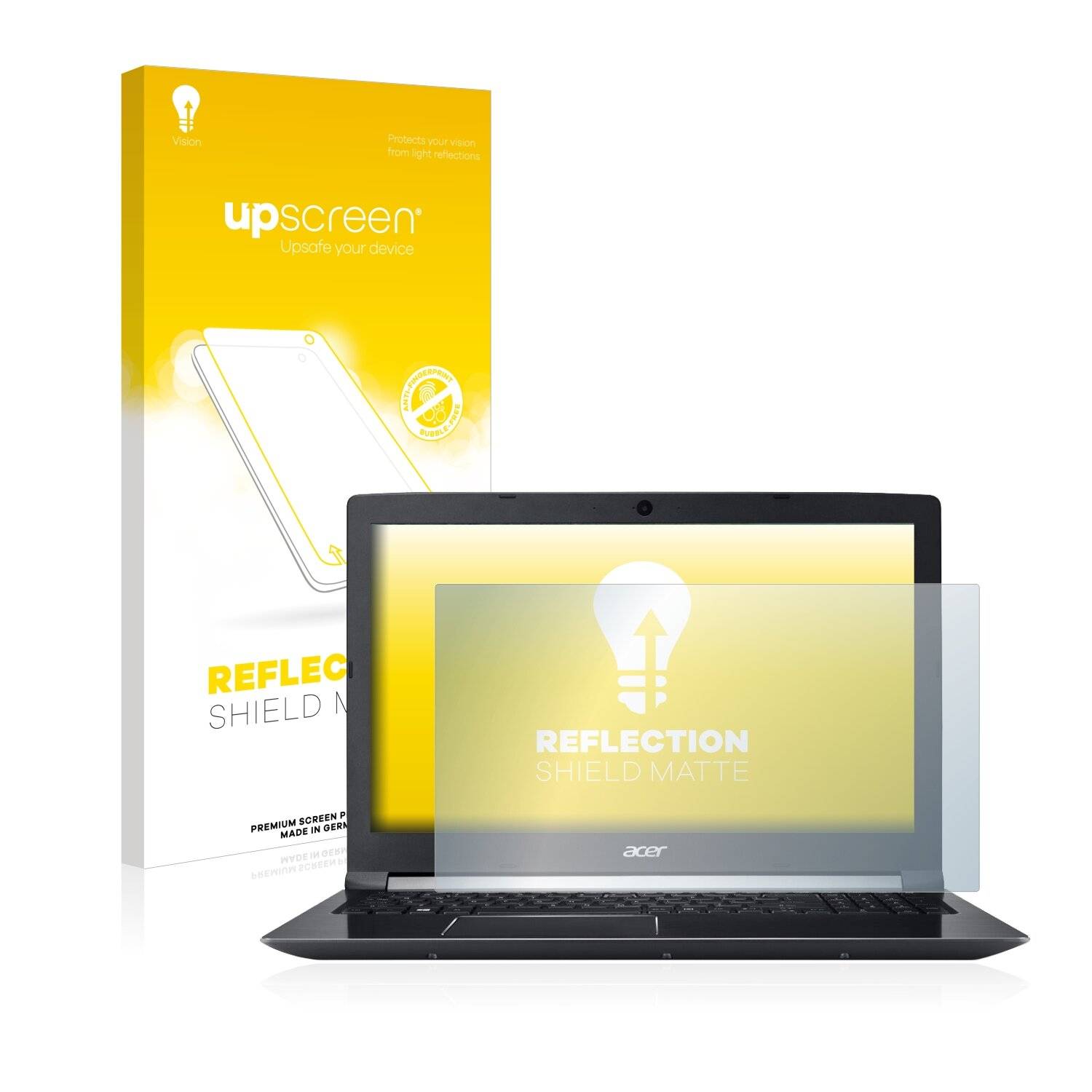 upscreen Reflection Shield Matte Premium Displayschutzfolie für Acer Aspire 7